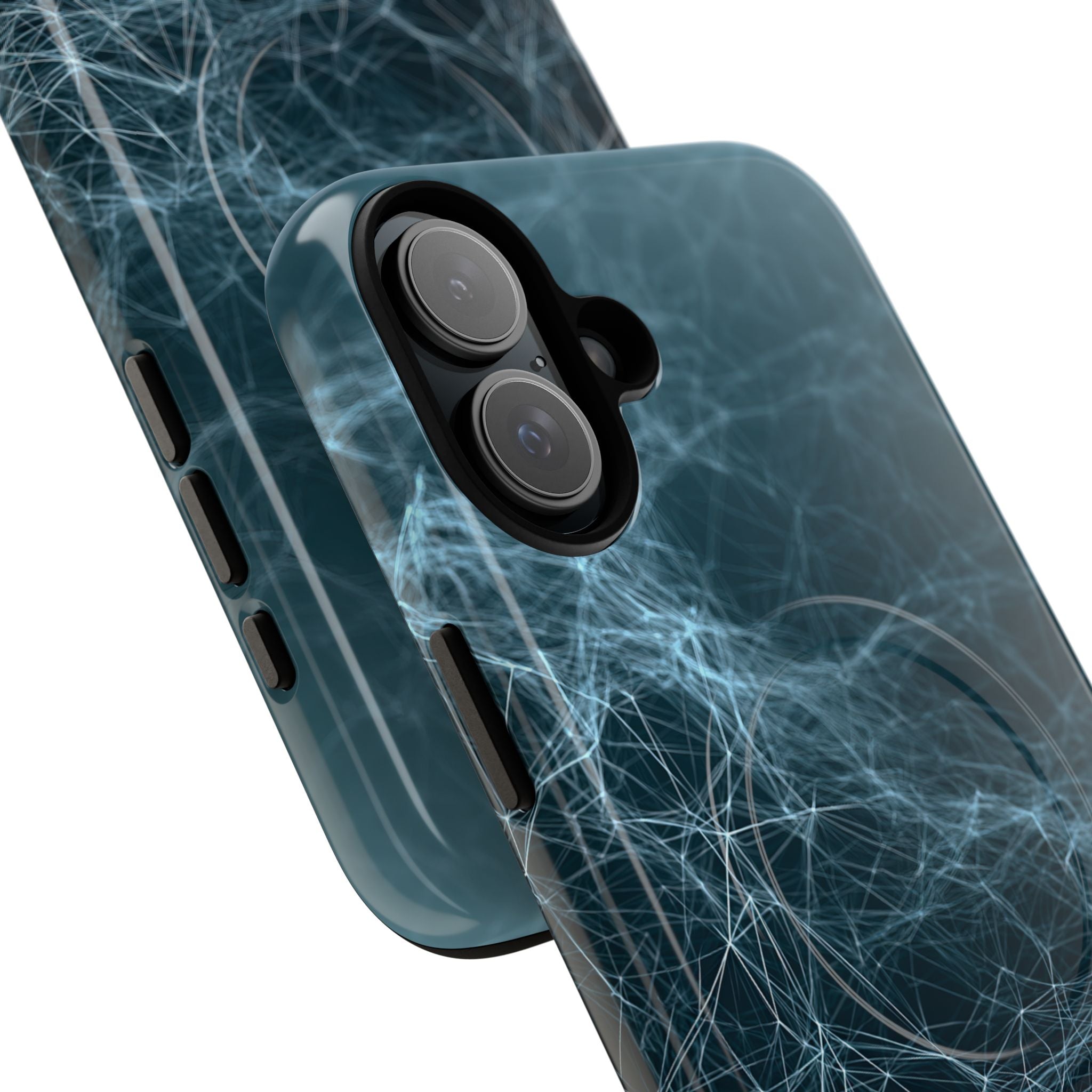 Teal Tough 2.0 Magsafe Phone Case for iPhone - Arctic Neural Mesh