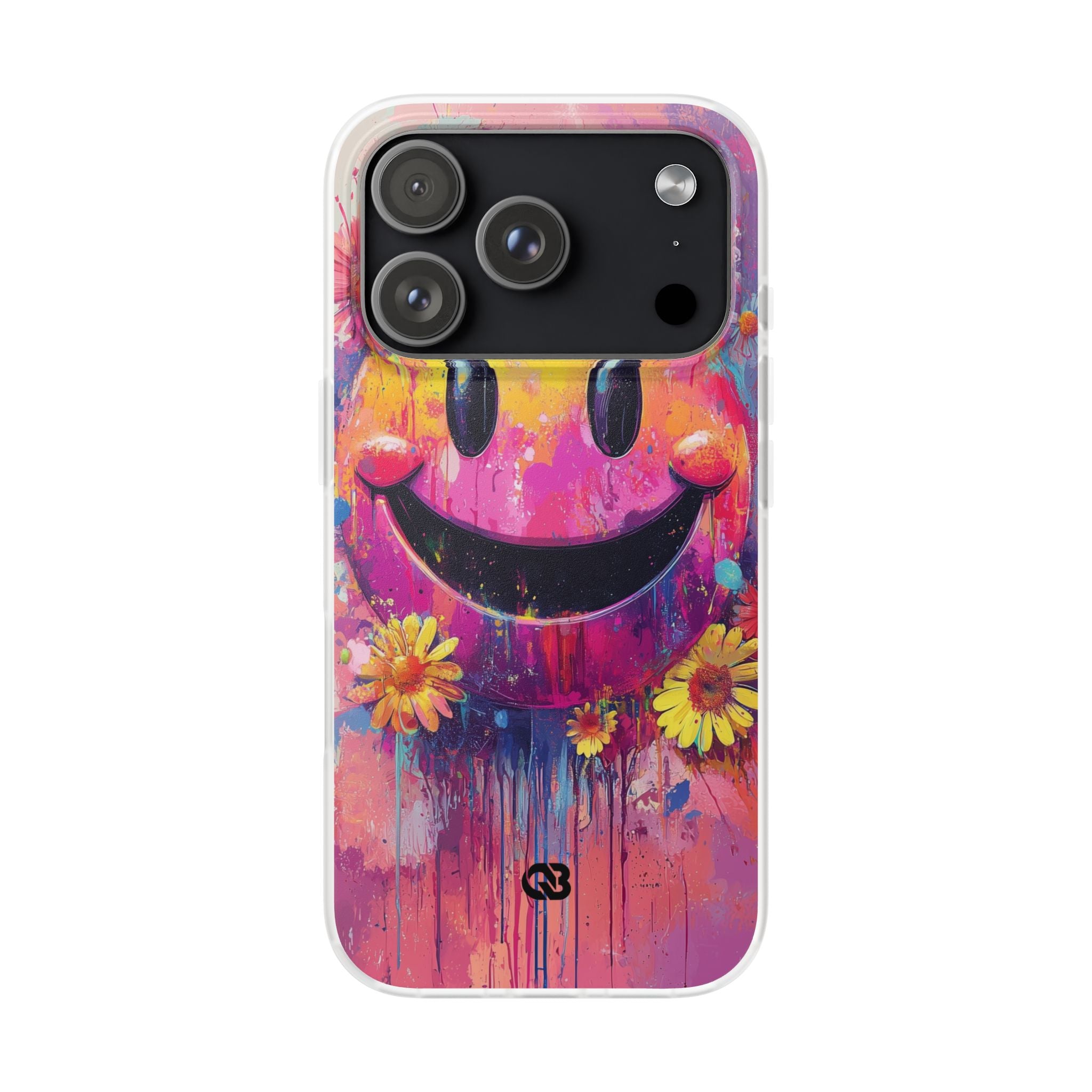 Vivid Grin Graffiti · Soft Phone Case for iPhone