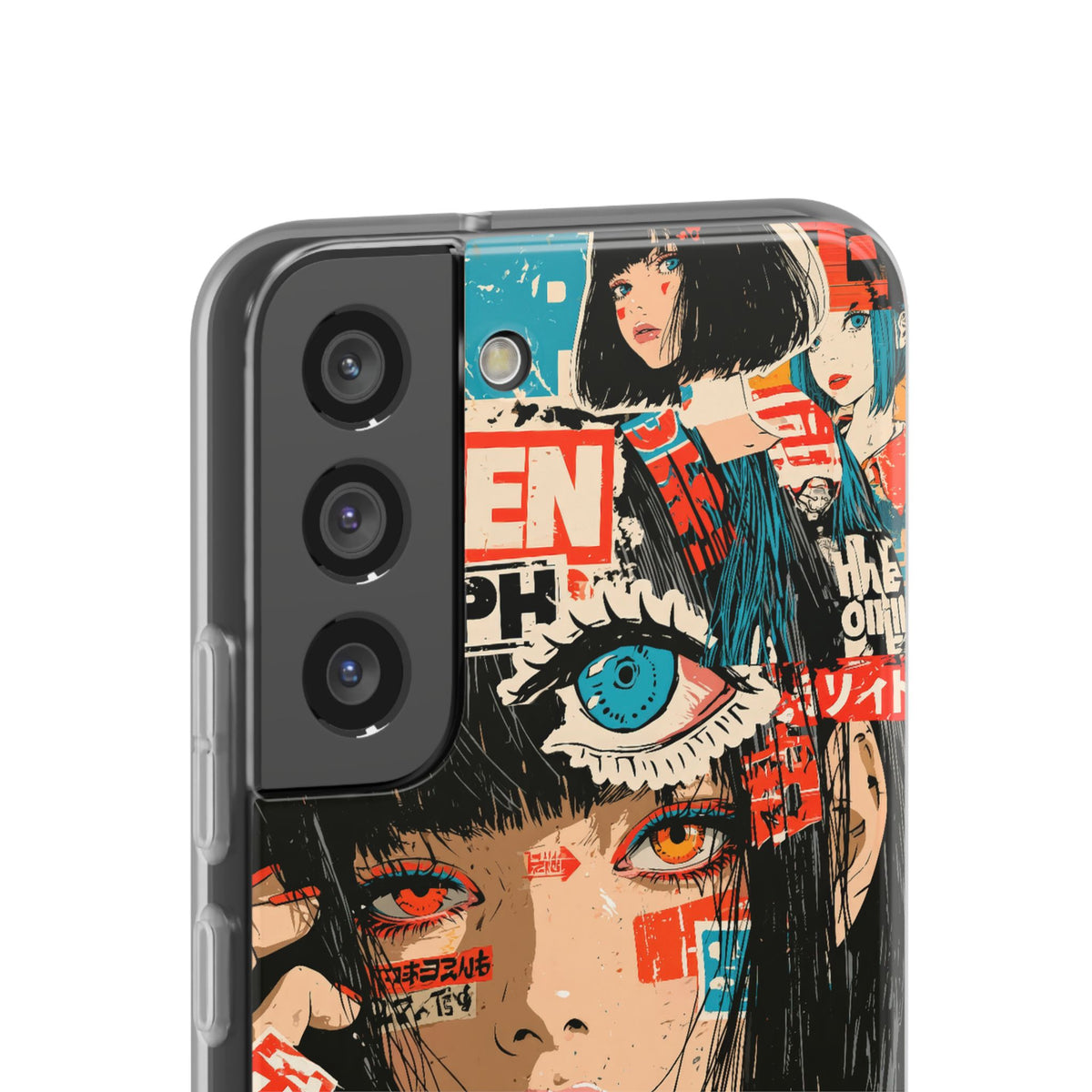 Shibuya Street Collage · Lite Phone Case for Samsung · Red