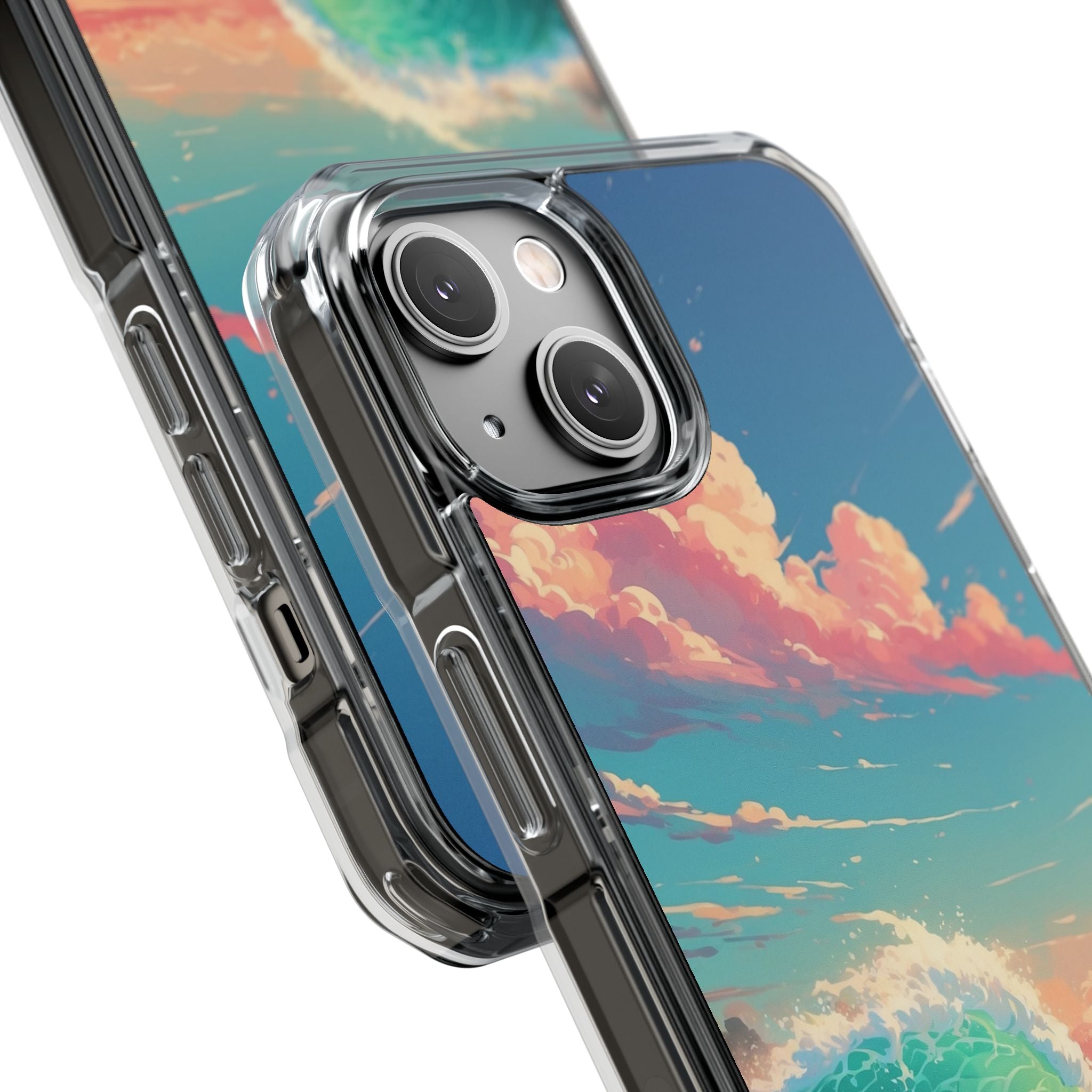 Turquoise Curl iPhone 14 Case - Impact