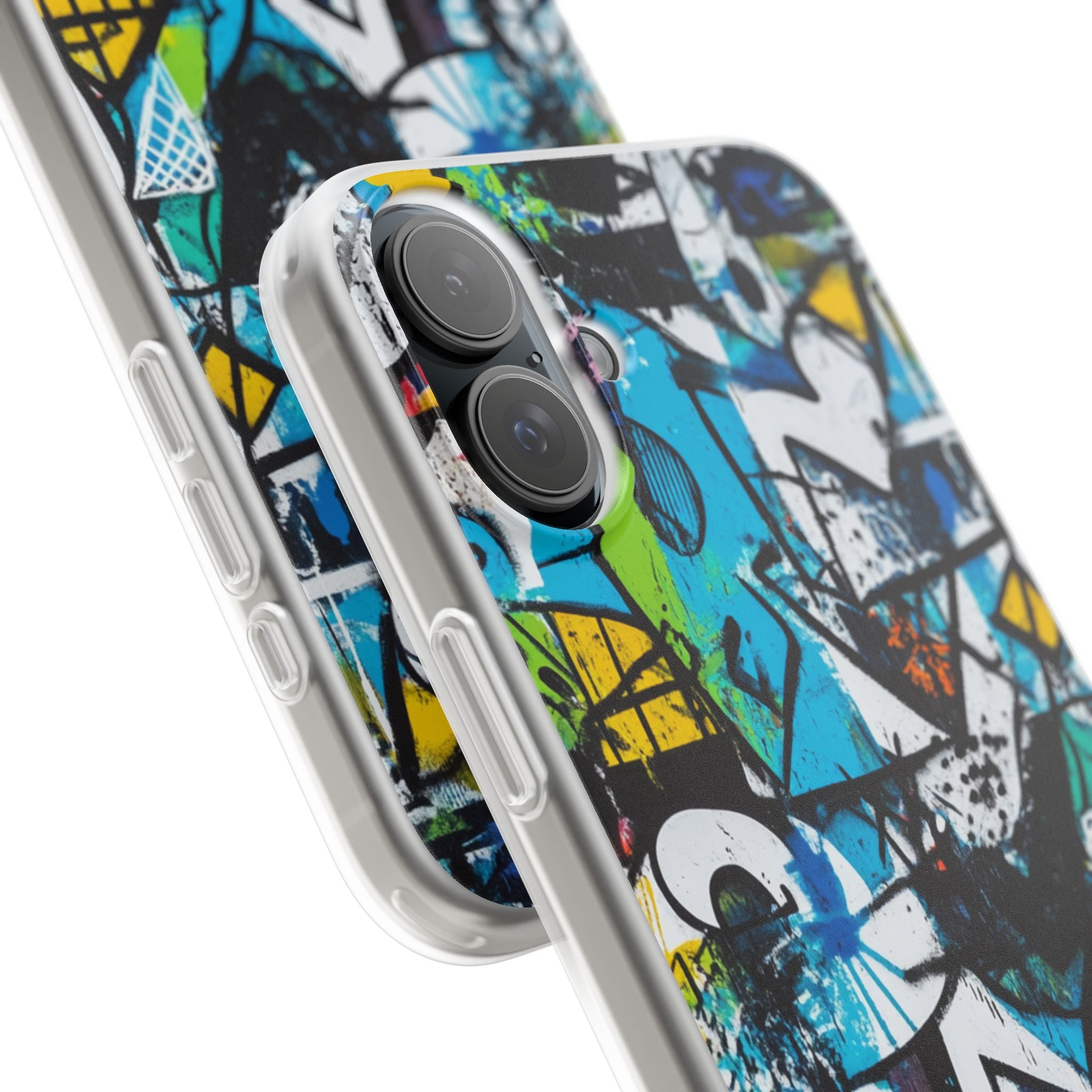 Vitt Ripple Drift iPhone 16 Plus Skal - Mjukt