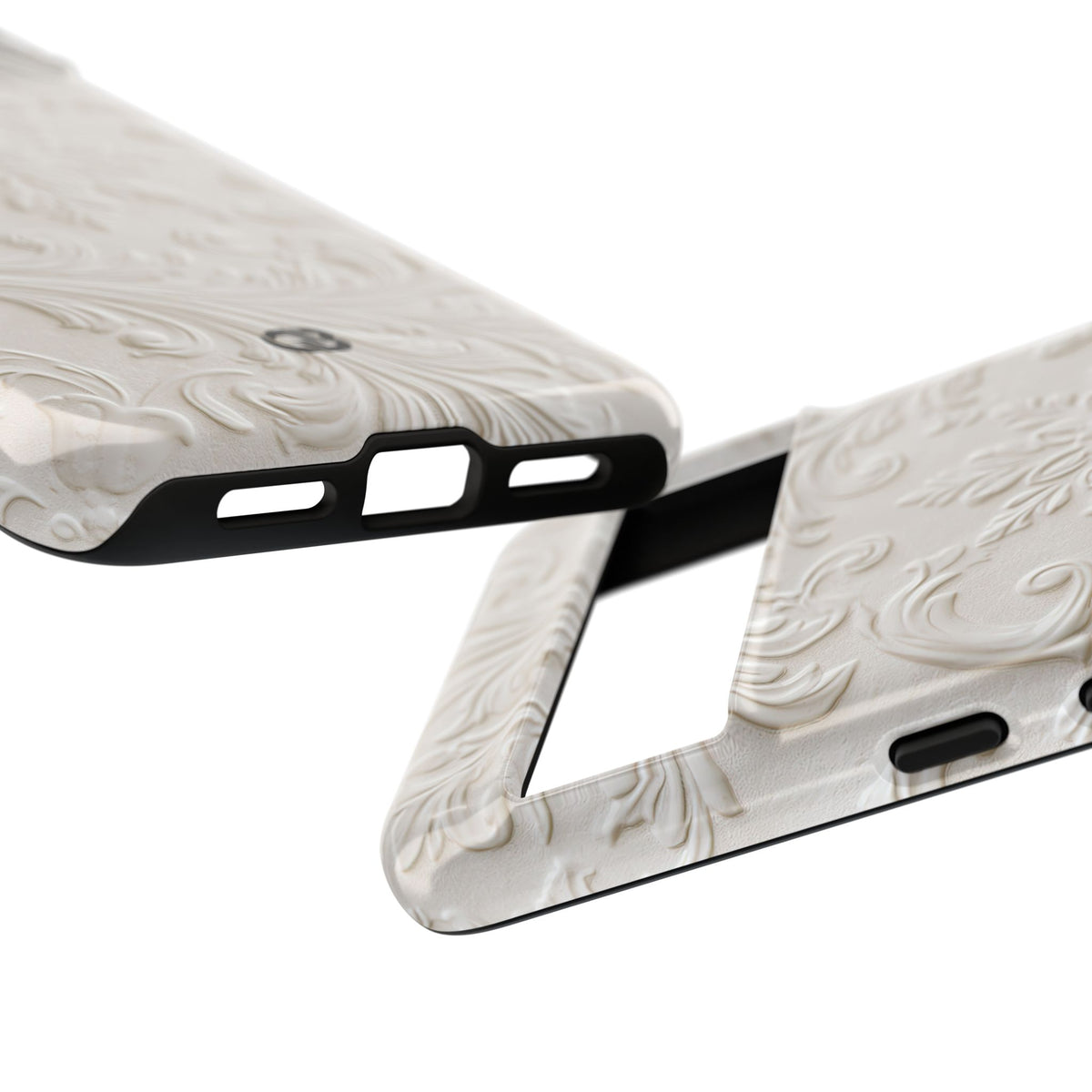 Sculpted Acanthus Relief · Tough Phone Case for Pixel · White