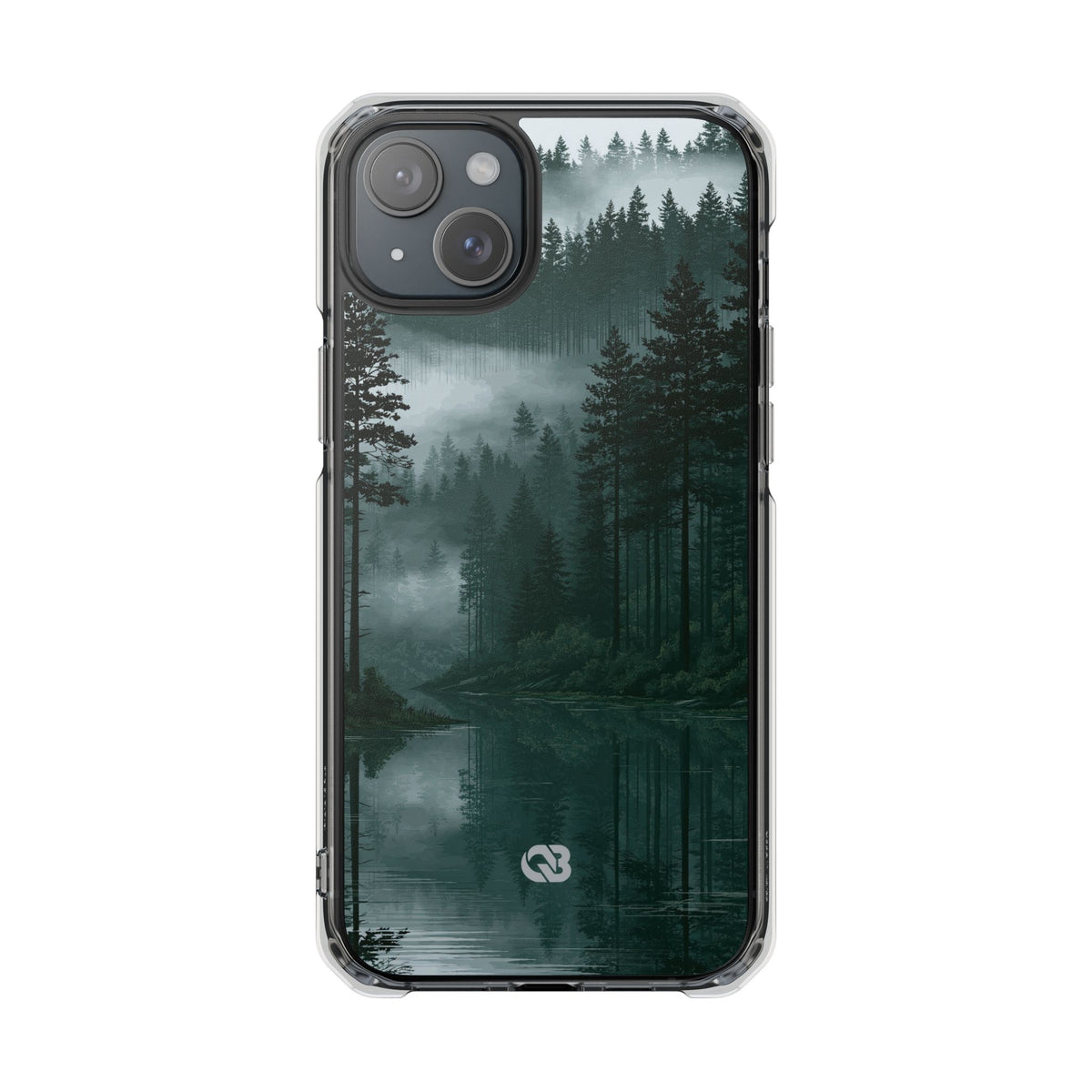 Green Impact MagSafe Phone Case for iPhone - Misty Evergreen Mirror