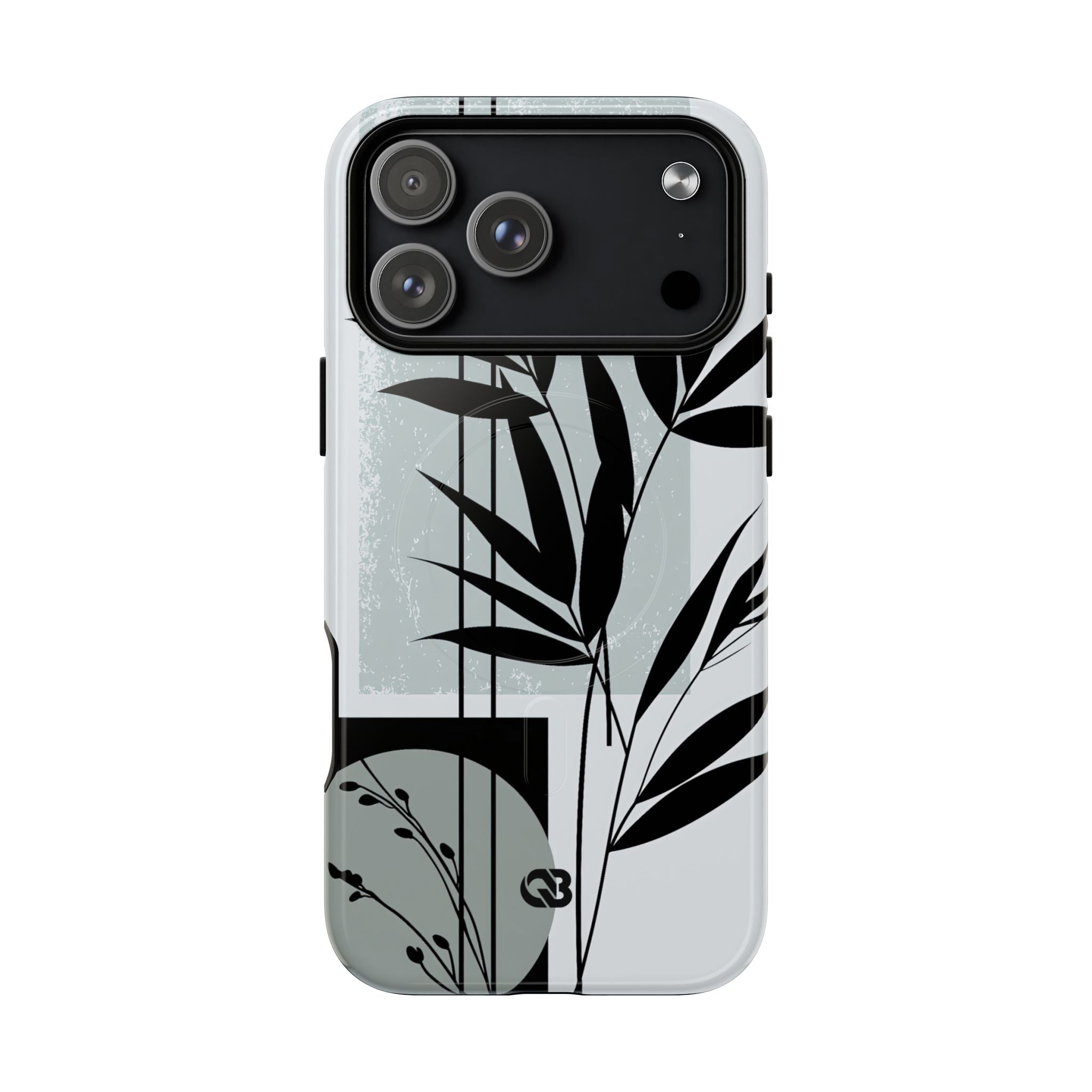 Grey Tough 2.0 Magsafe Phone Case for iPhone - Sage Bamboo Noir