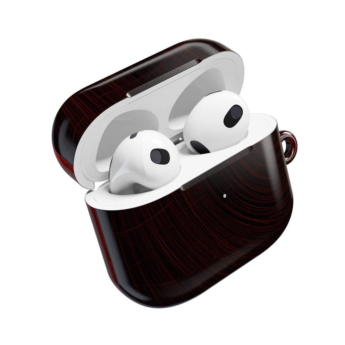 Crimson Solar Orbit · Hard Case for AirPods & AirPods Pro · Red