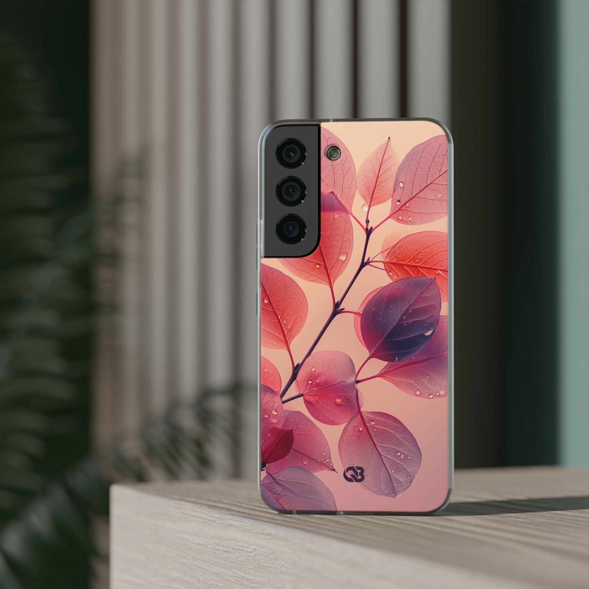 Dewy Magenta Foliage · Soft Phone Case for Samsung