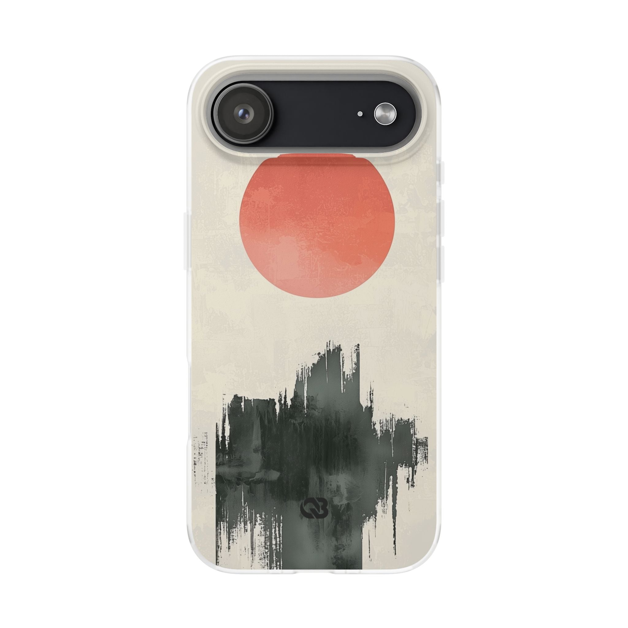 Crimson Sun Strokes · Soft Phone Case for iPhone