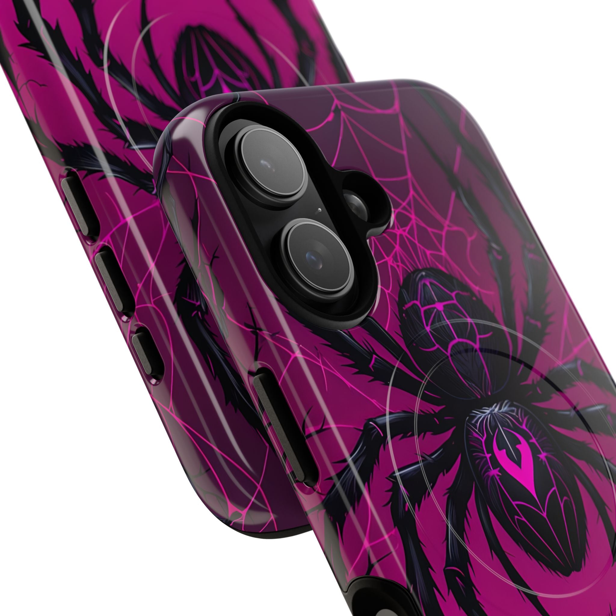 Obsidian Neon Widow · Tough+ Handyhülle für iPhone · Magsafe
