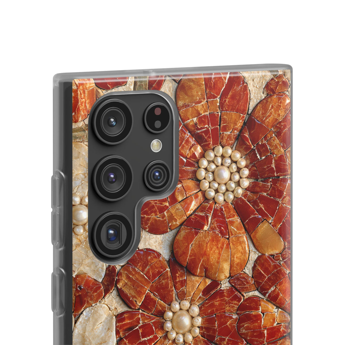 Carnelian Pearl Bloom · Lite Phone Case for Samsung · Orange
