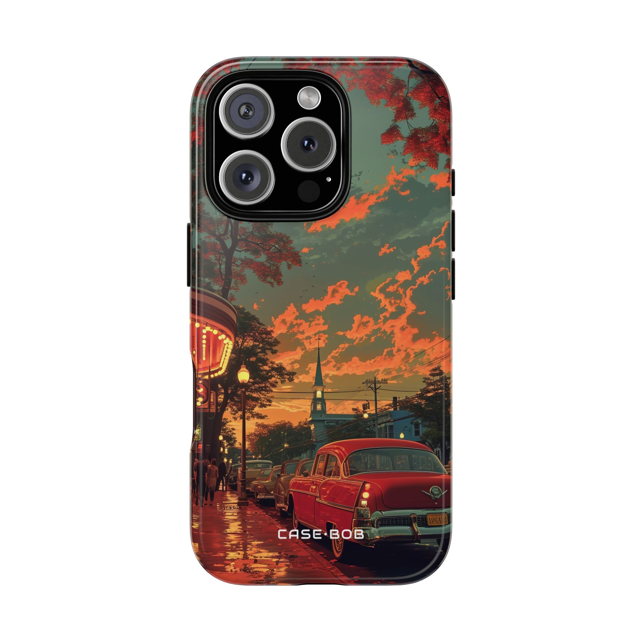 Vintage Cruiser Glow iPhone 16 Pro Case - Tough