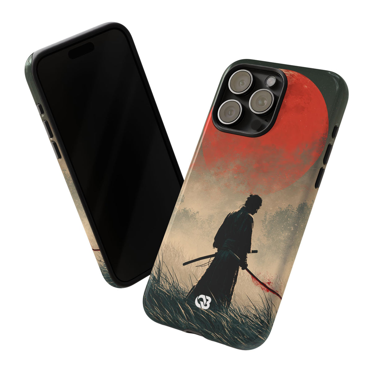 Crimson Moon Ronin · Tough Phone Case for iPhone · Red