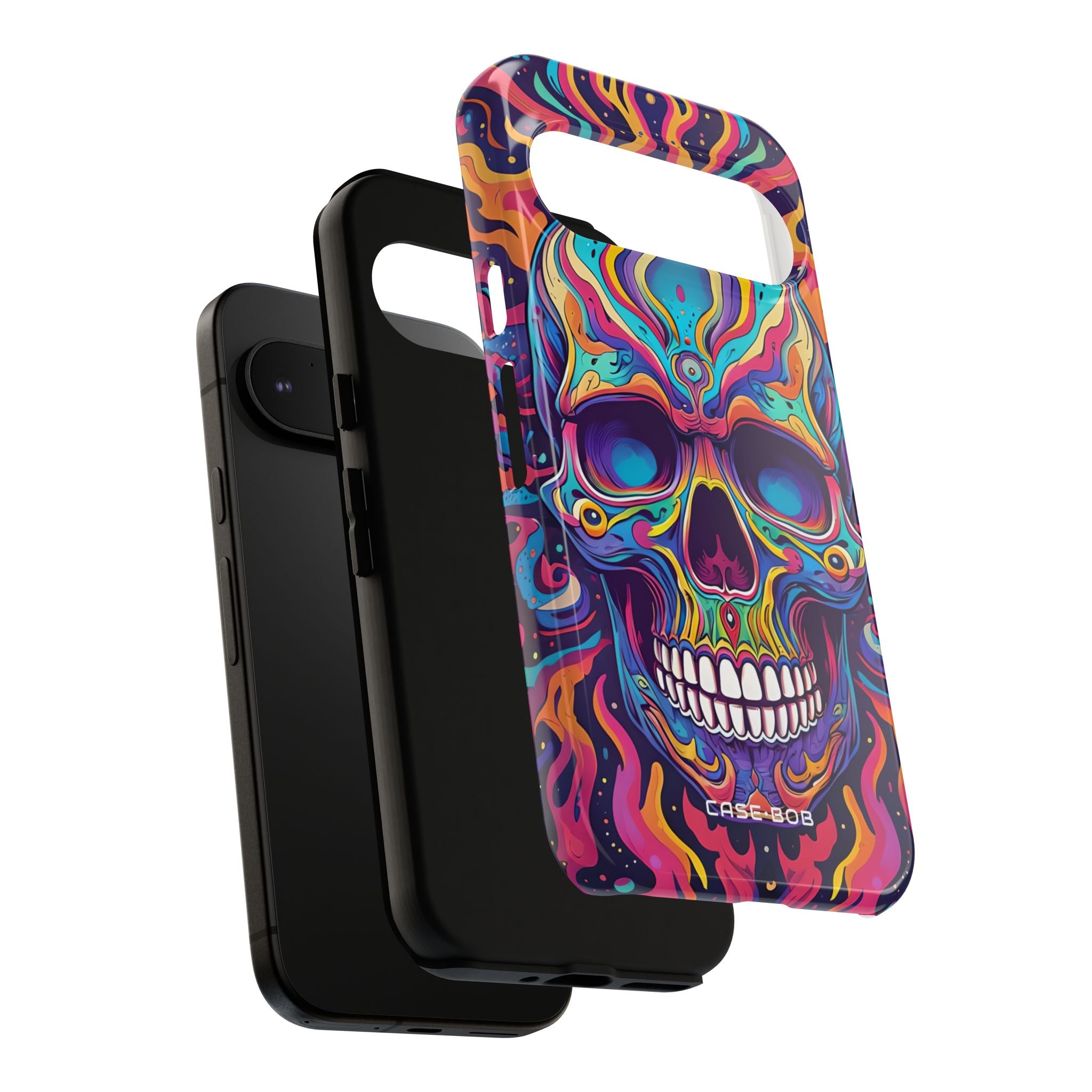 Flaming Skull Google Pixel 9 Case - Tough