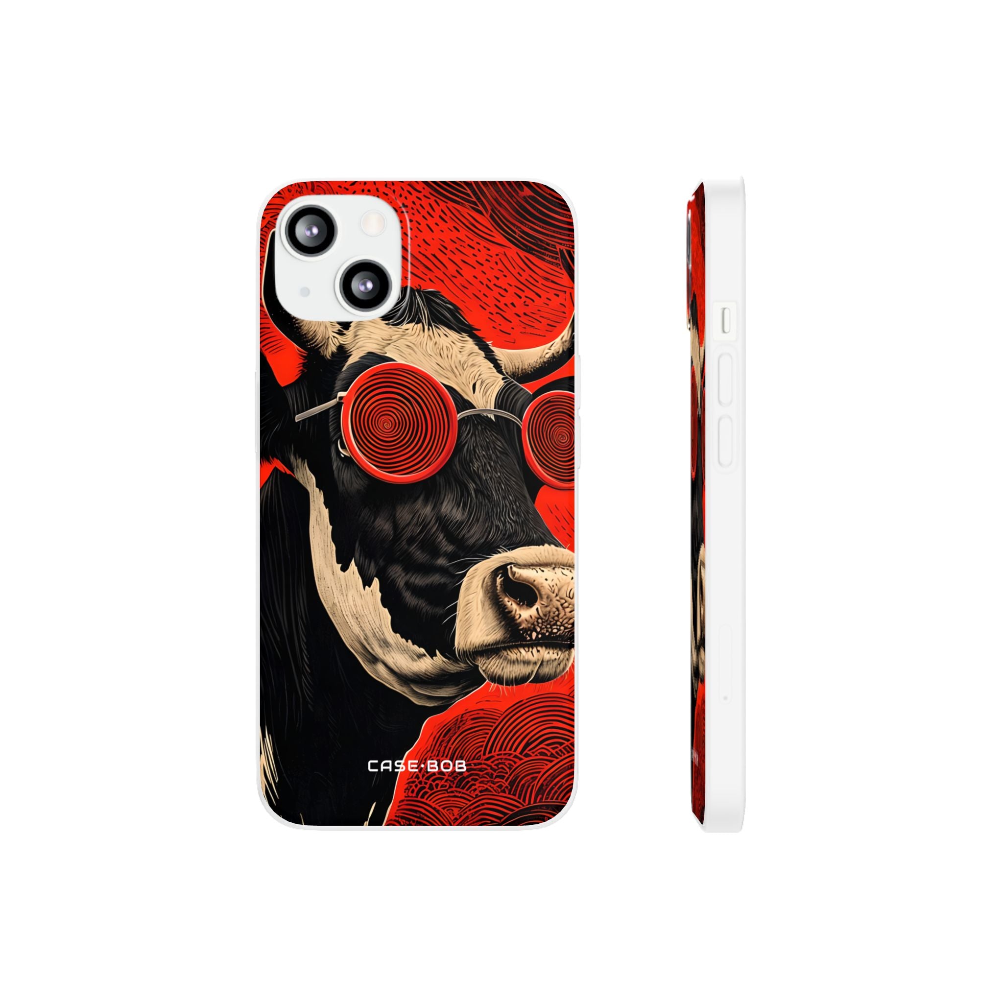 Hypnotic Cow iPhone 13 - Soft