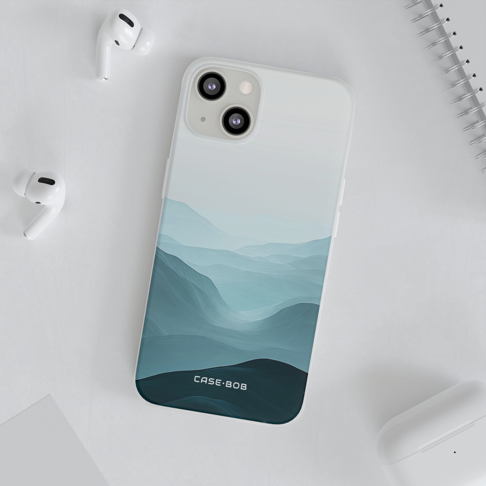 Teal Mist Mountains iPhone 13 - Soft