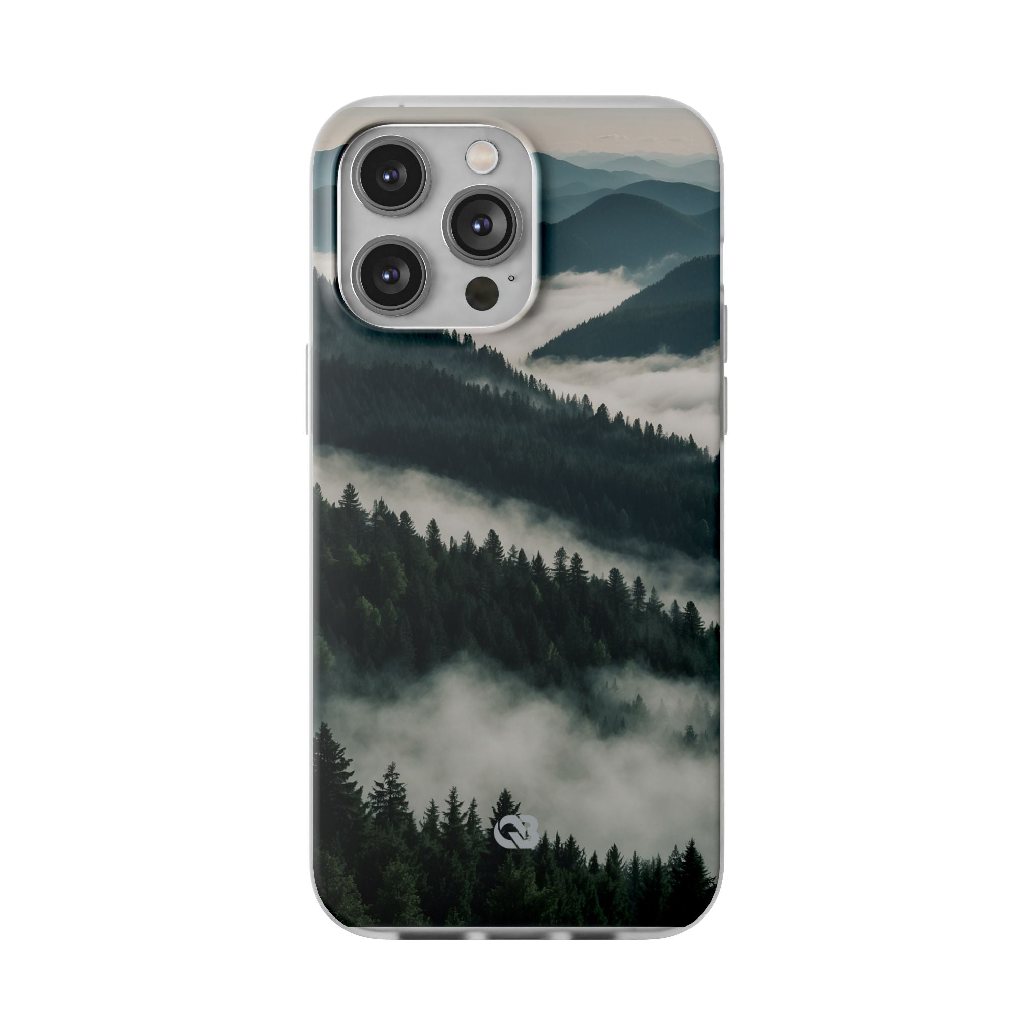 Misty Pine Peaks · Soft Hoesje voor iPhone