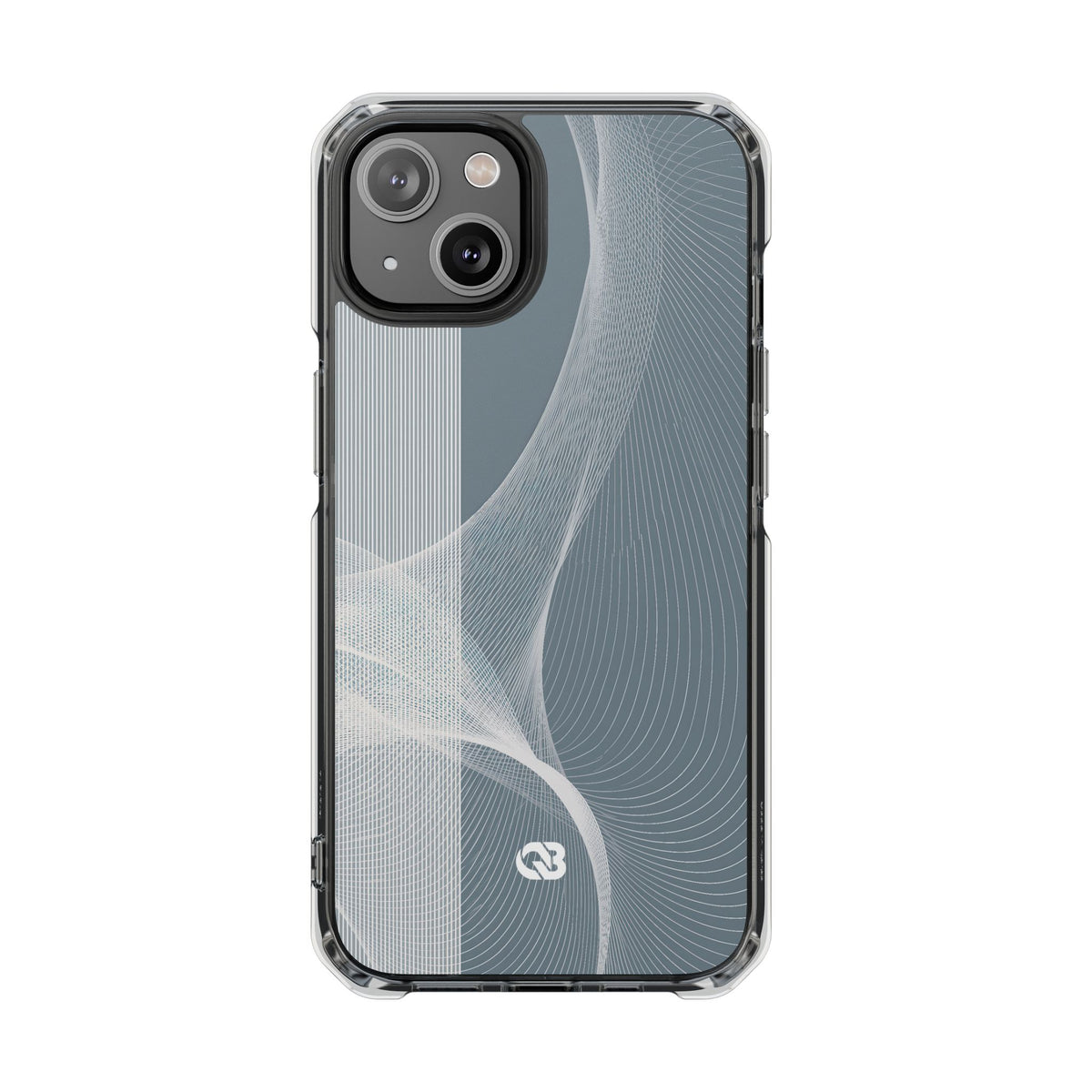 Grey Impact MagSafe Phone Case for iPhone - Slate Mesh Horizon