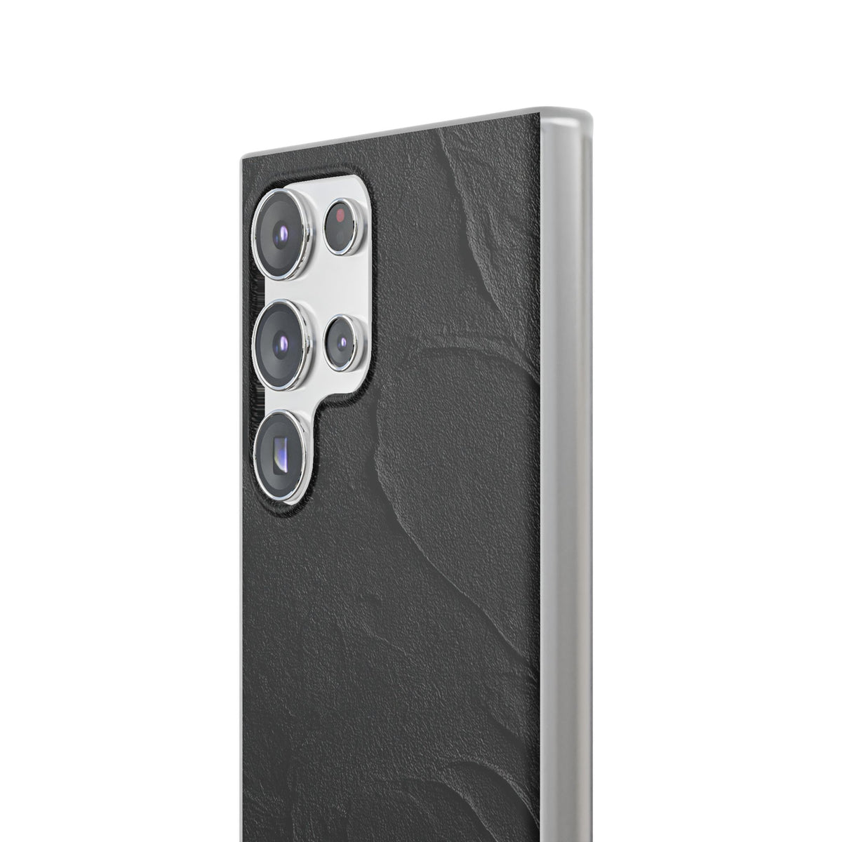Obsidian Stucco Relief · Lite Phone Case for Samsung · Black