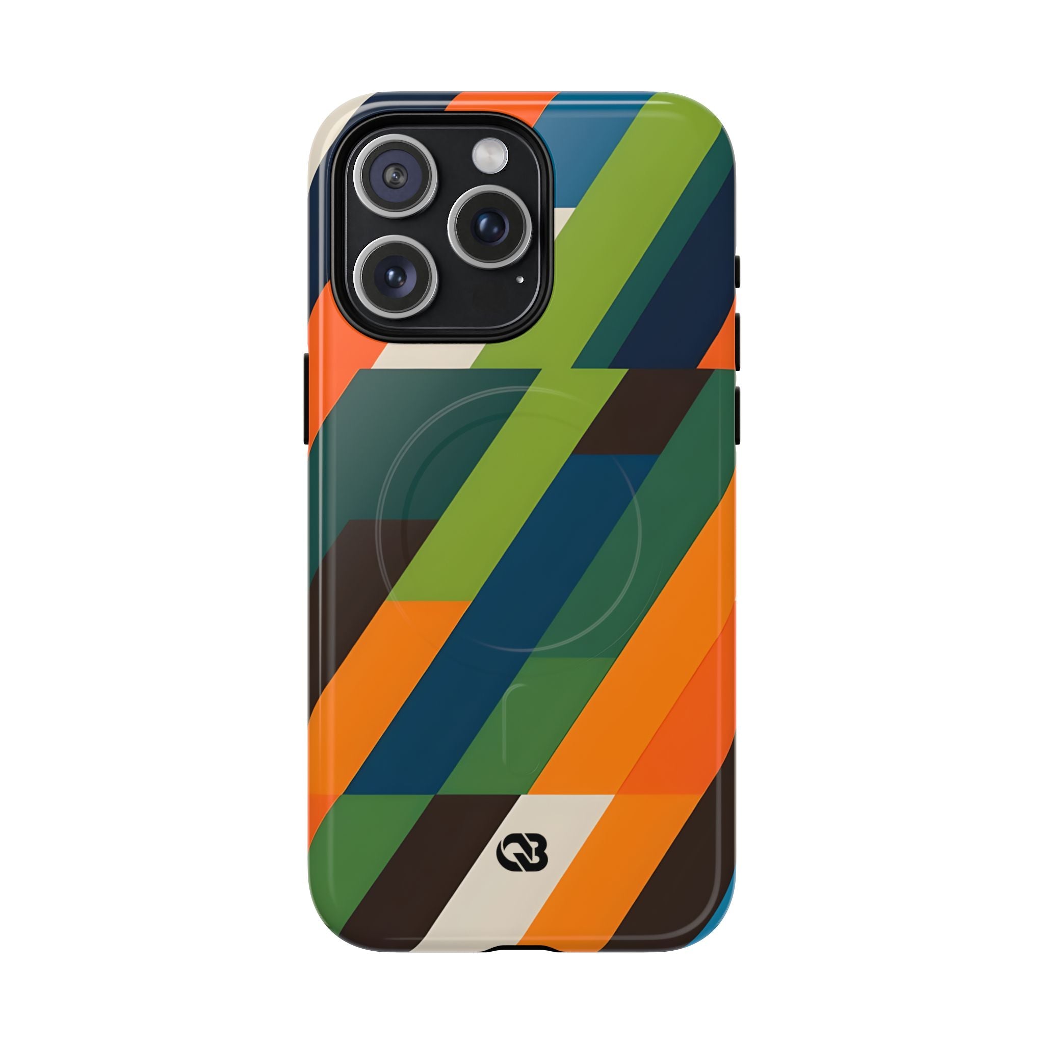 Angled Retro Mosaic · Tough+ Phone Case for iPhone · Magsafe