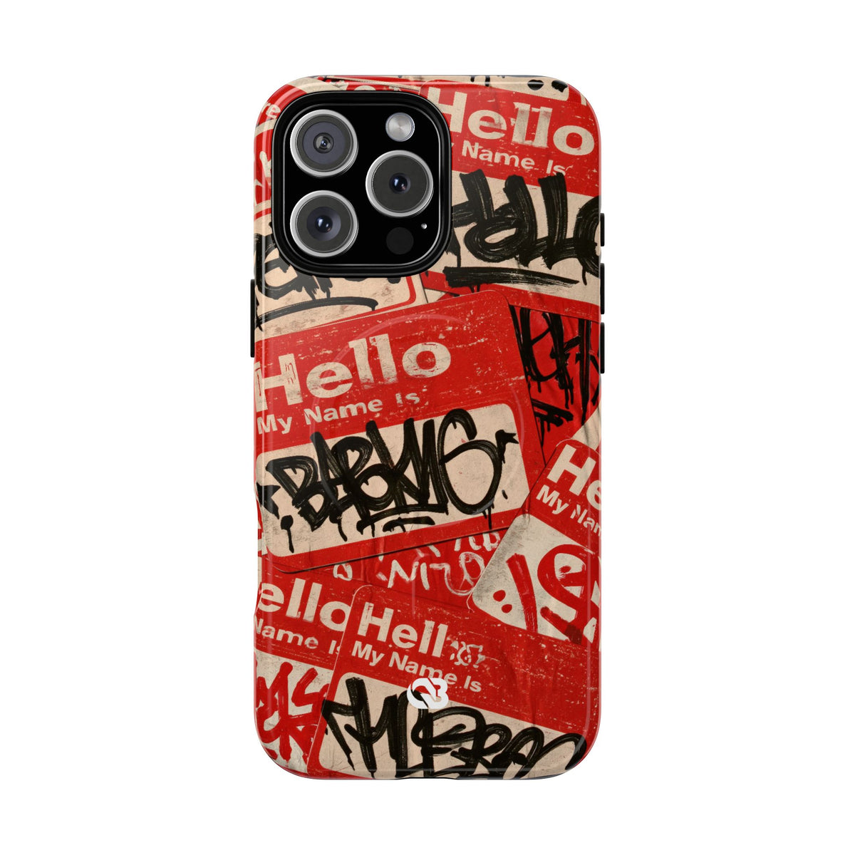 Slap Tag Collage · Tough 2.0 Magnetic Phone Case for iPhone · Red