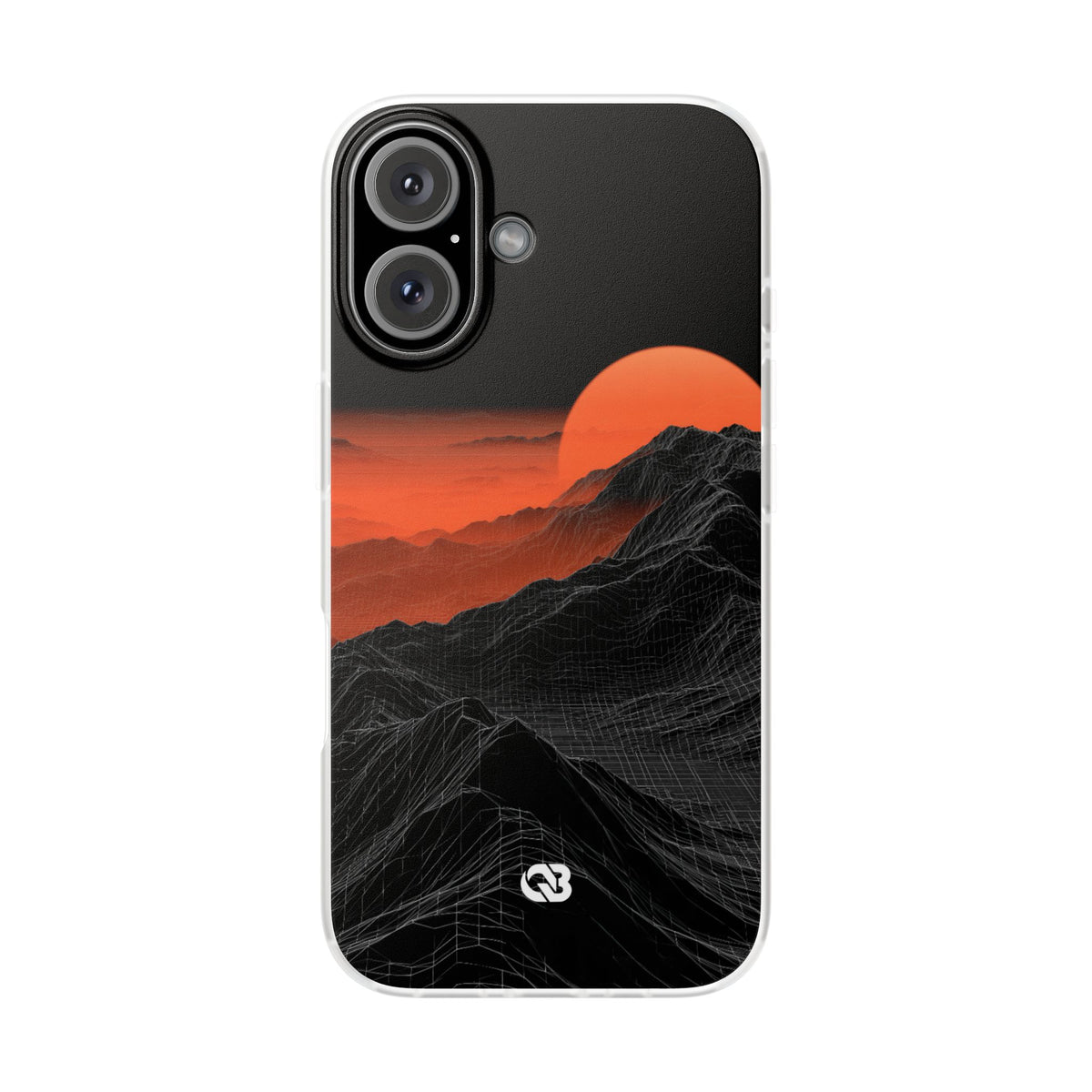 Solar Ridge Mesh · Lite Phone Case for iPhone · Black