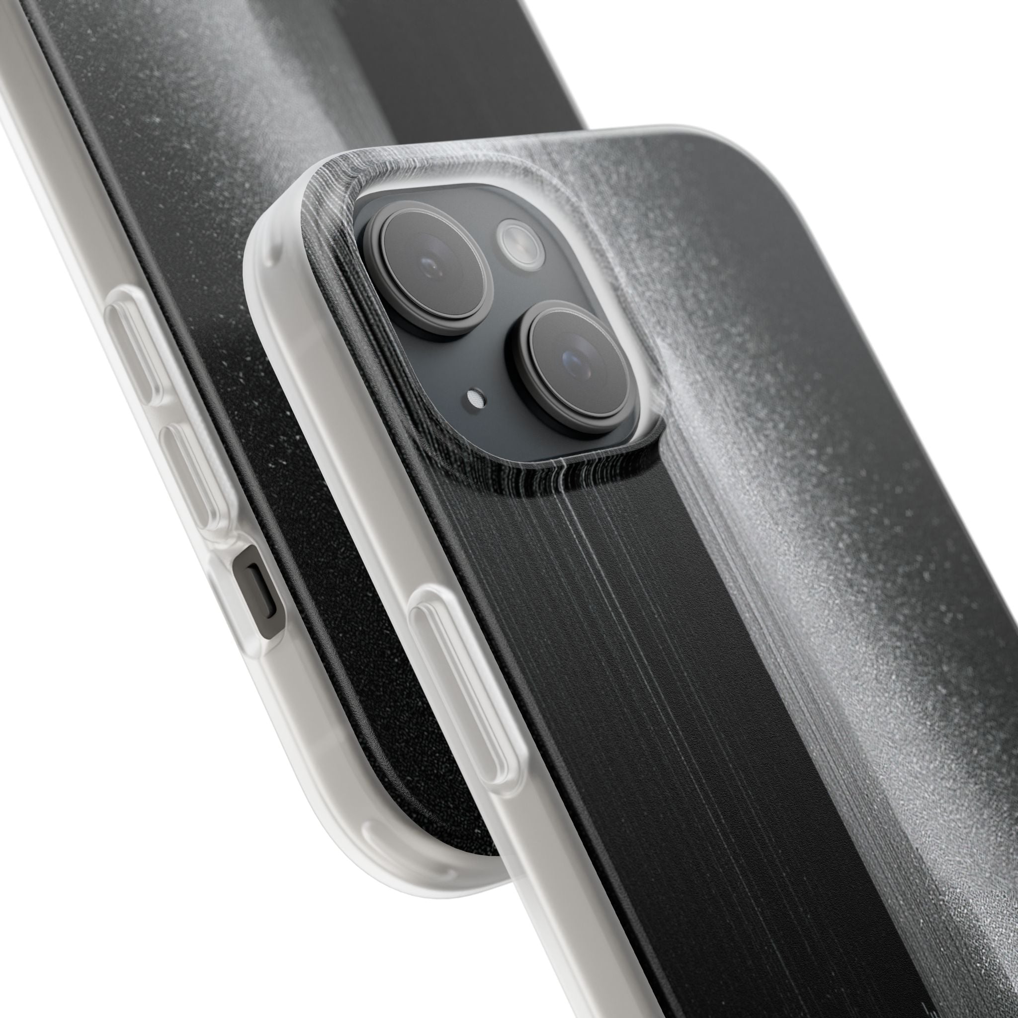 Black Lite Phone Case for iPhone - Brutalist Pixel Monolith