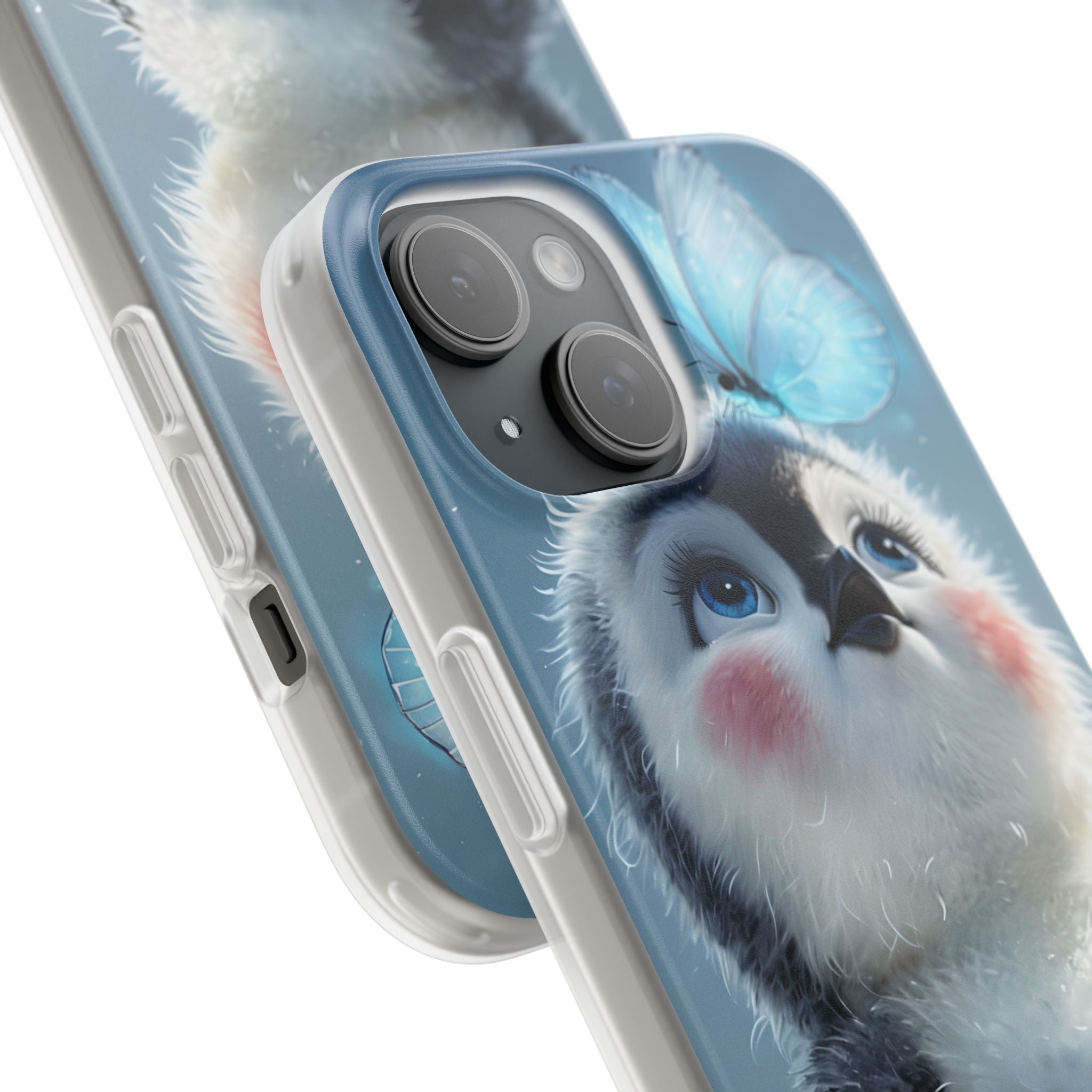 Frosty Penguin Glow · Soft Coque de téléphone pour iPhone