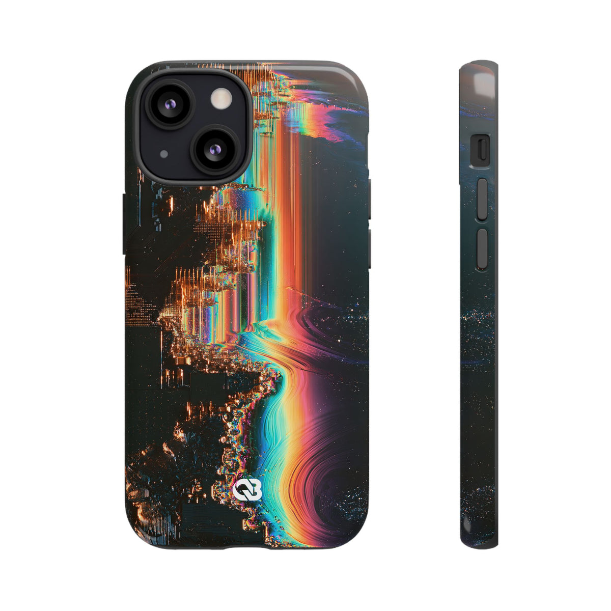 Prismatic Circuit · Tough Phone Case for iPhone · Black