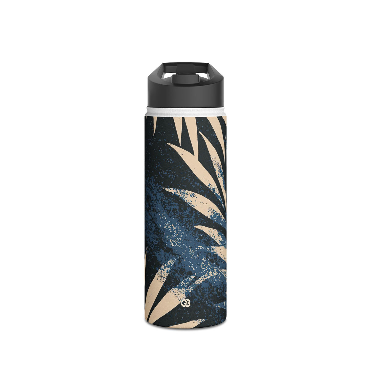 Indigo Palm Horizon · Insulated Water Bottle · Blue