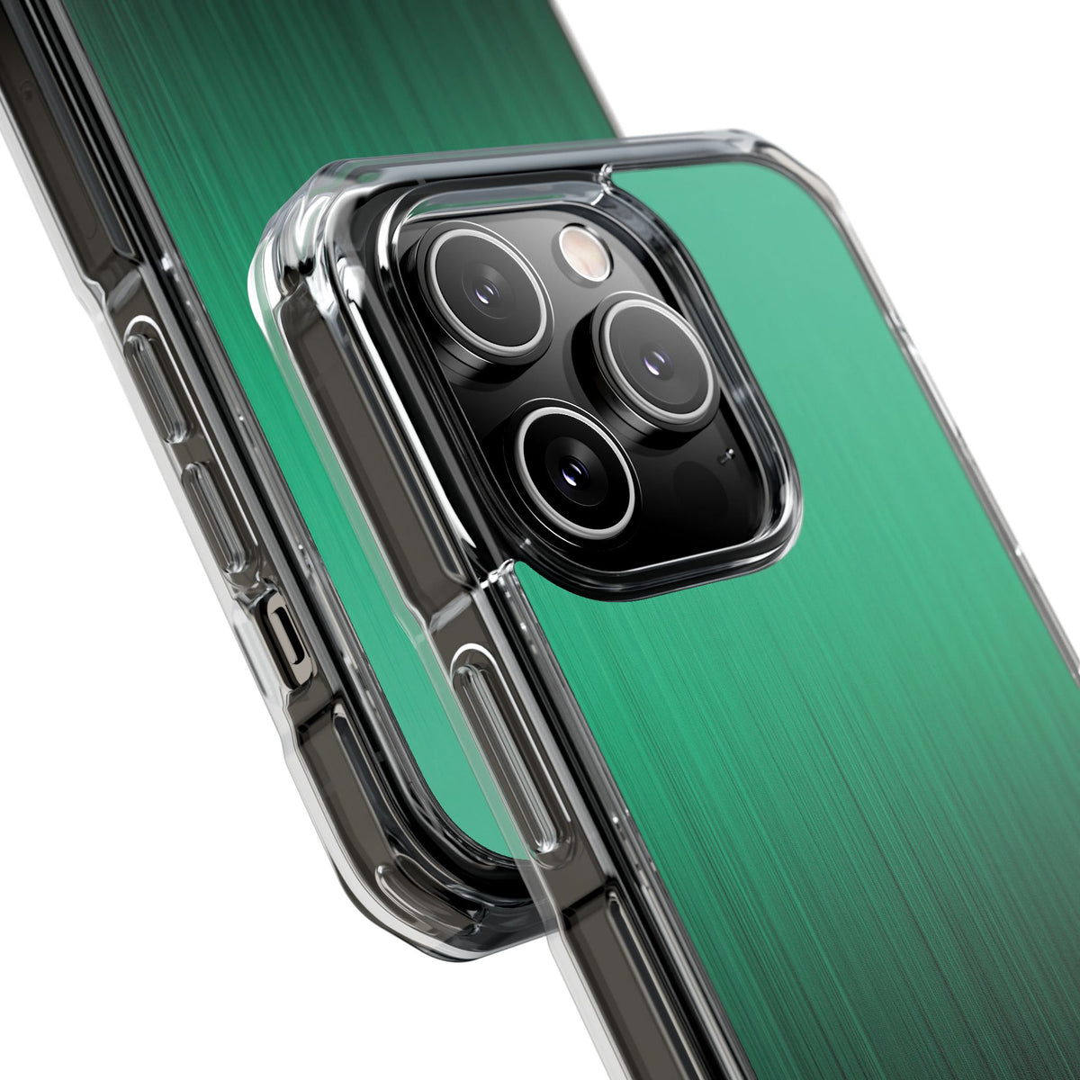 Emerald Cascade · Clear Impact Magnetic Phone Case for iPhone · Green