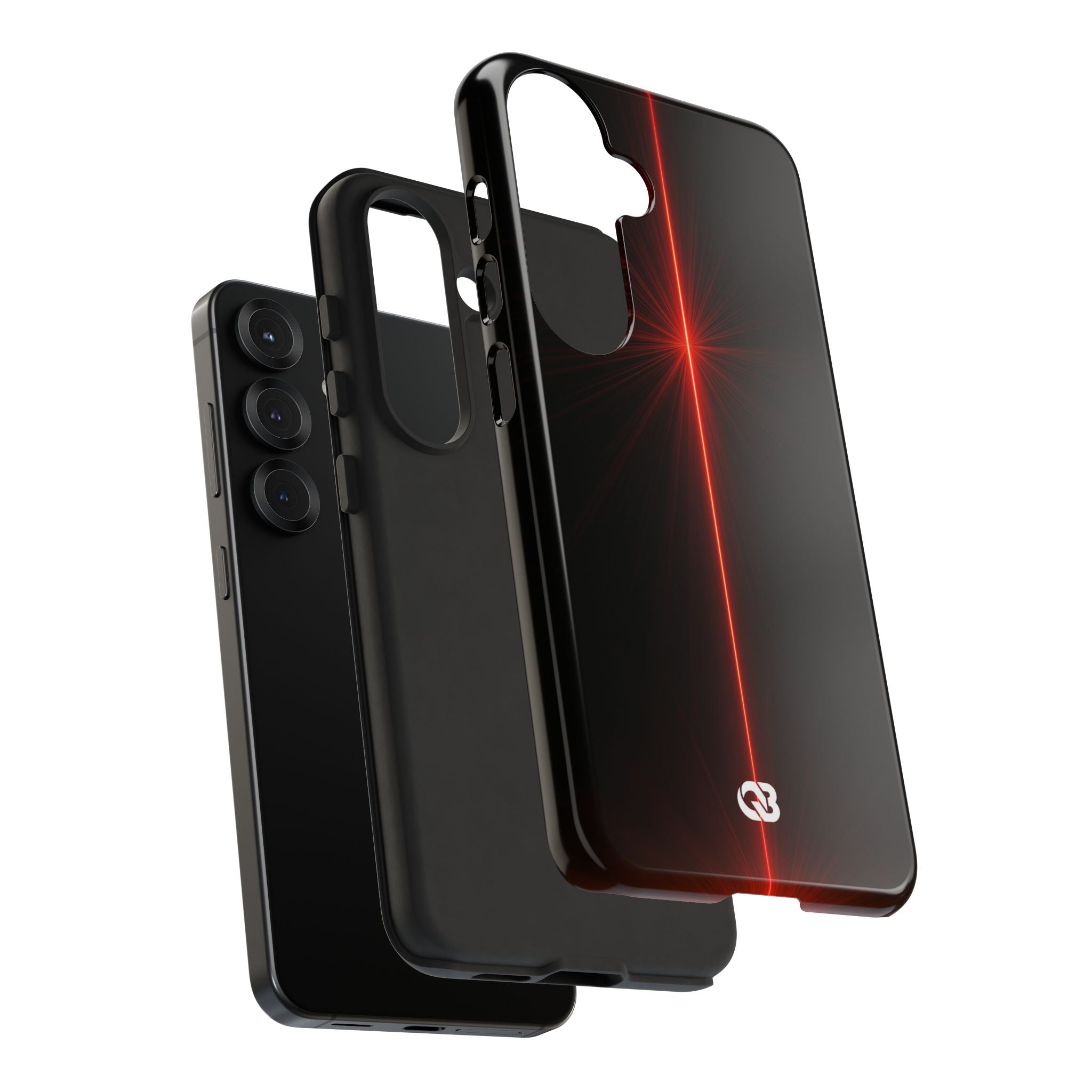 Red Tough Phone Case for Samsung - Crimson Flare Vector