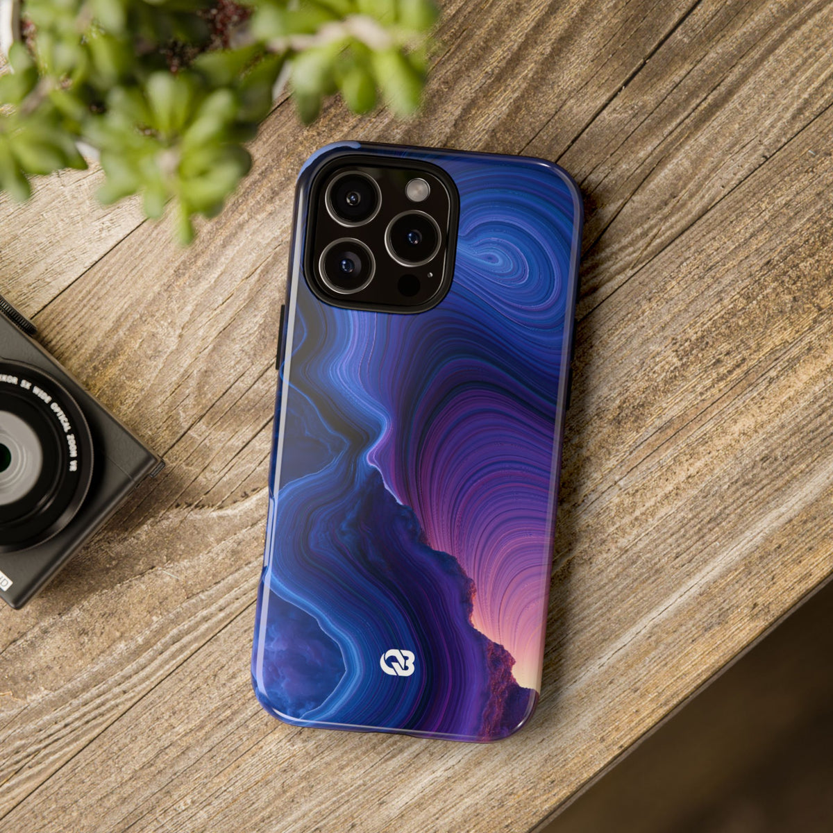 Radiant Strata · Tough Phone Case for iPhone · Blue