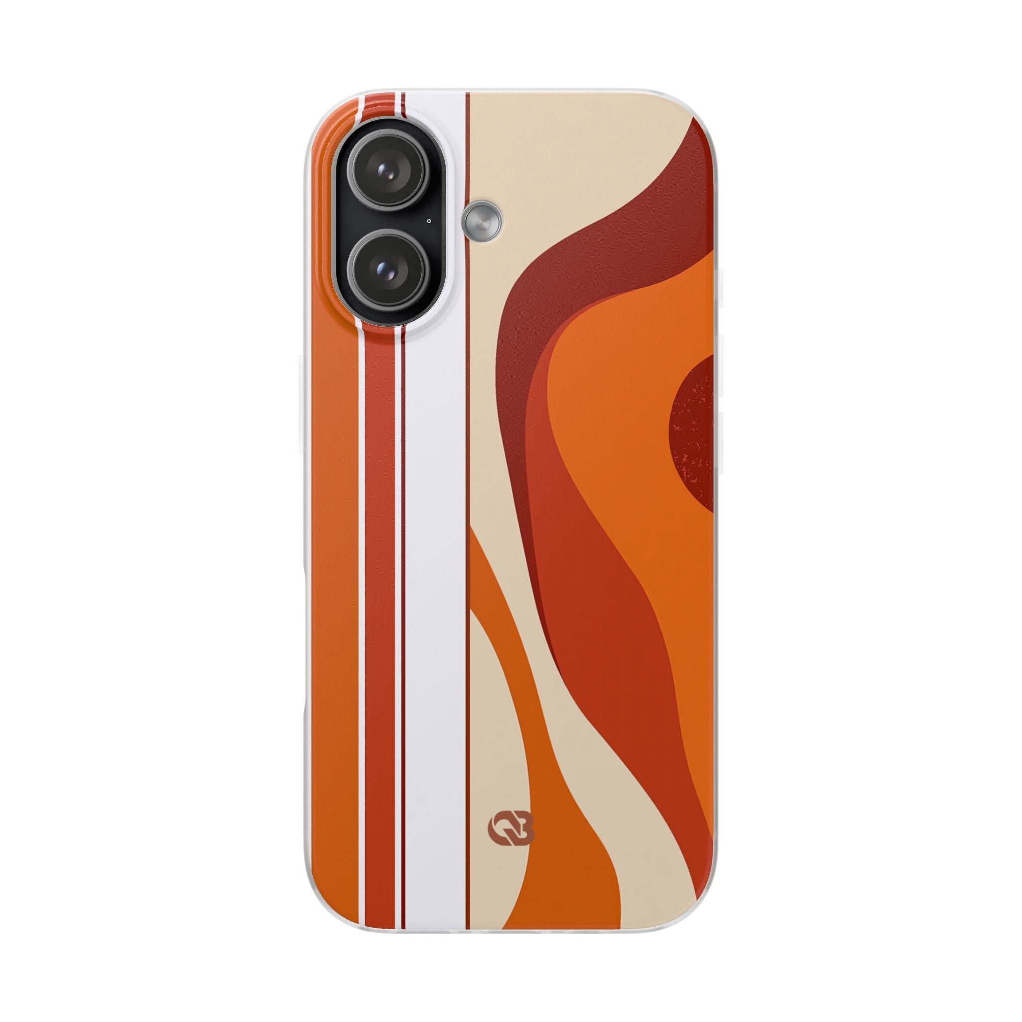 Orange Lite Phone Case for iPhone - Terracotta Metro Line