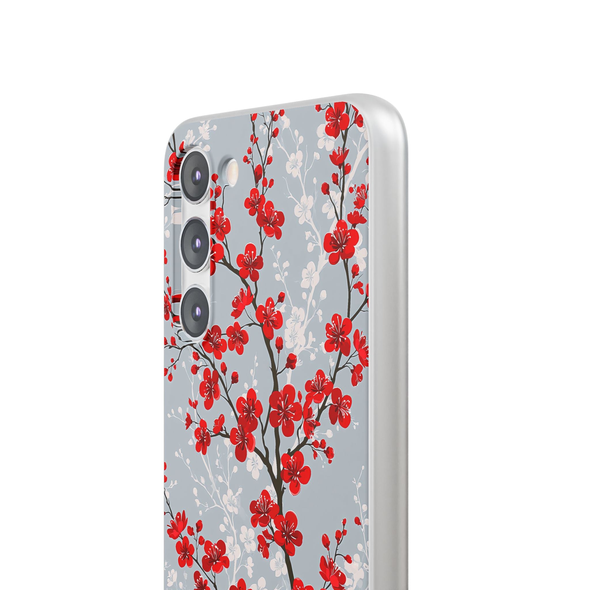 Grey Lite Phone Case for Samsung - Crimson Sakura Slate