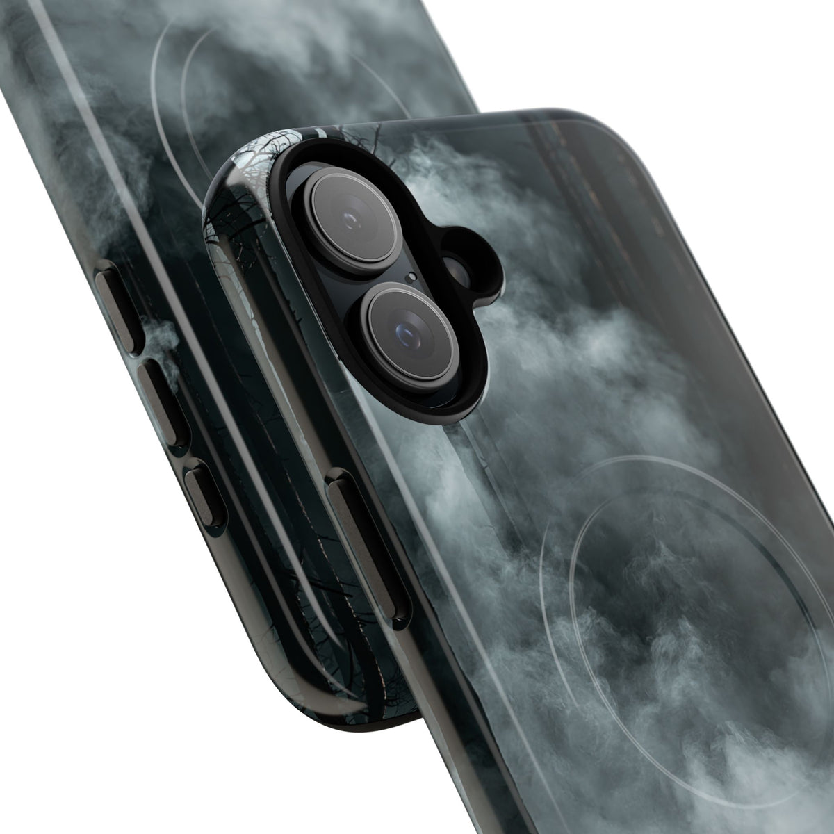 Shadowed Pine Mist · Tough 2.0 Magnetic Phone Case for iPhone · Black