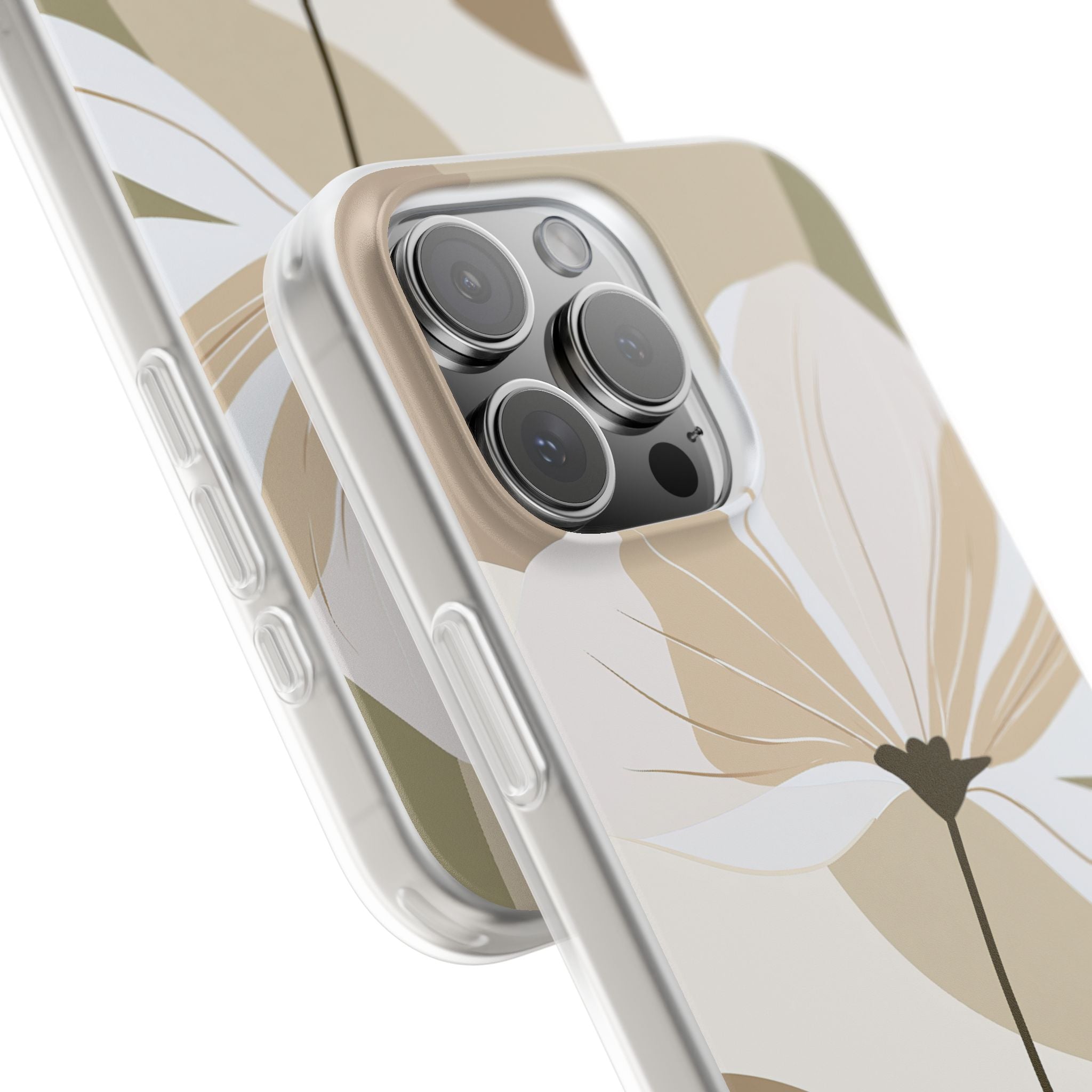 Beige Lite Phone Case for iPhone - Sage Linen Magnolia