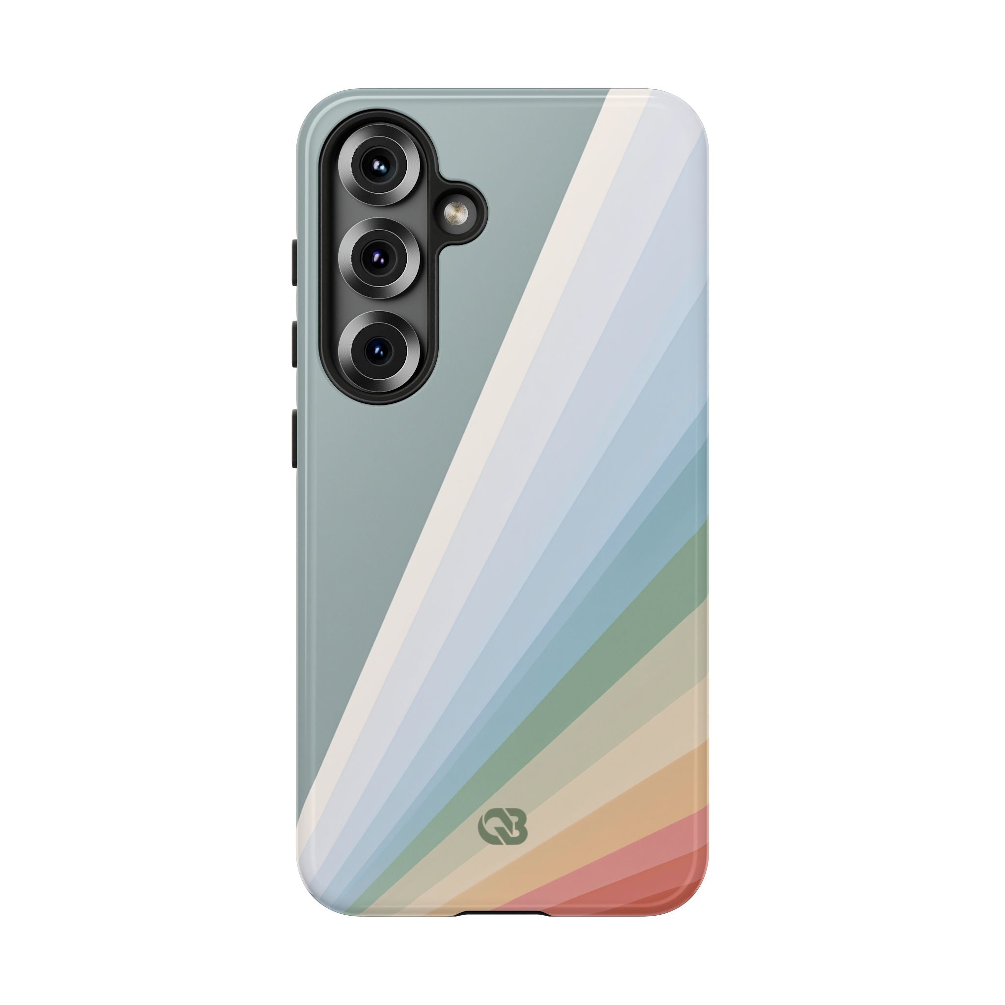 Green Tough Phone Case for Samsung - Sage Prism Beam