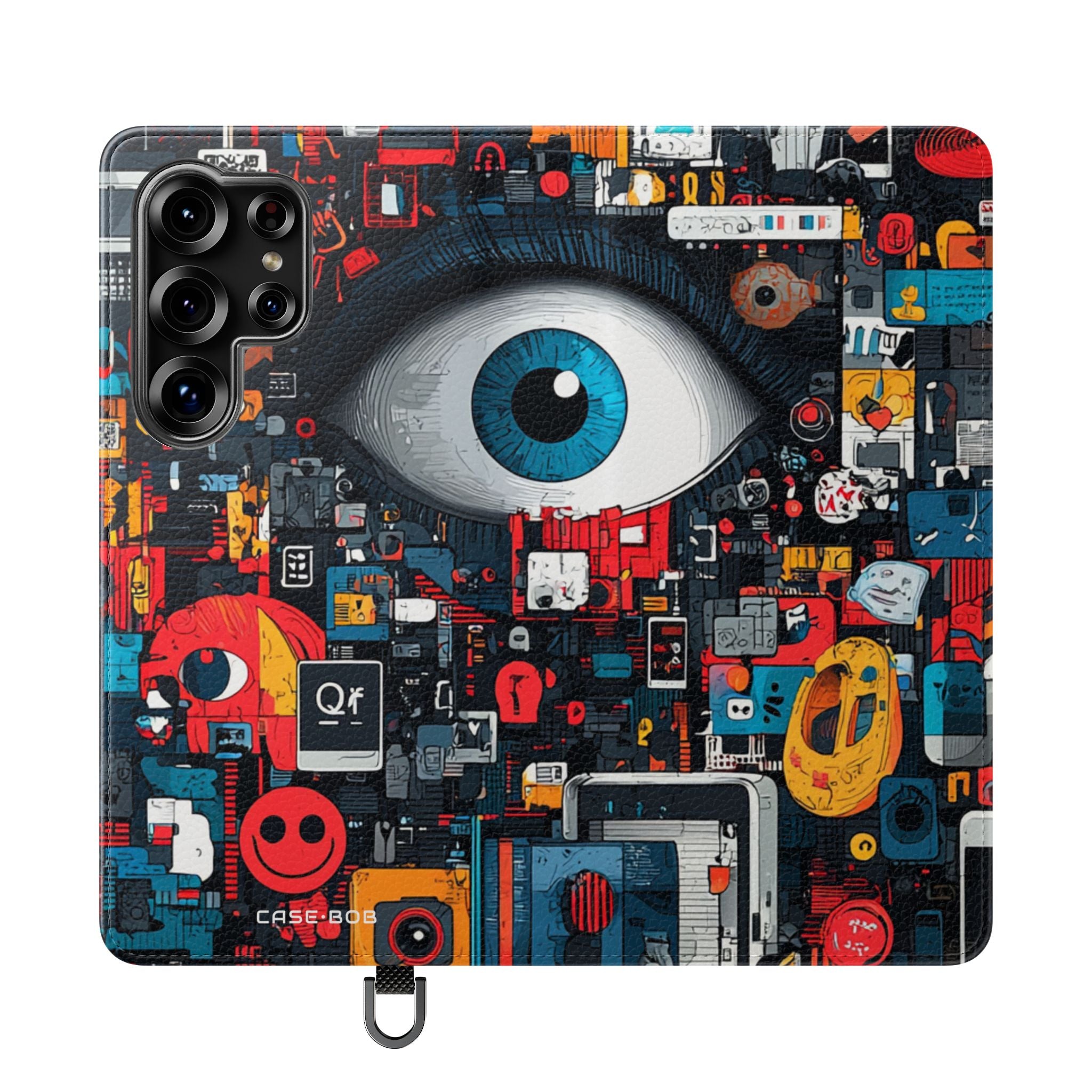 Blue Gaze Mosaic - Samsung S25 Ultra Case - Wallet