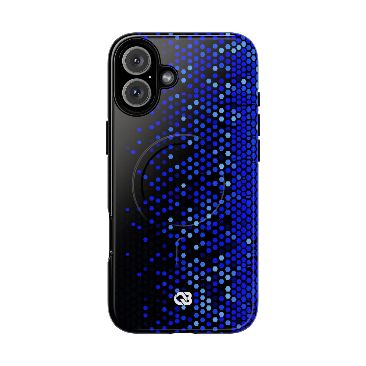 Cobalt Hex Dispersion · Tough 2.0 Magnetic Phone Case for iPhone · Blue