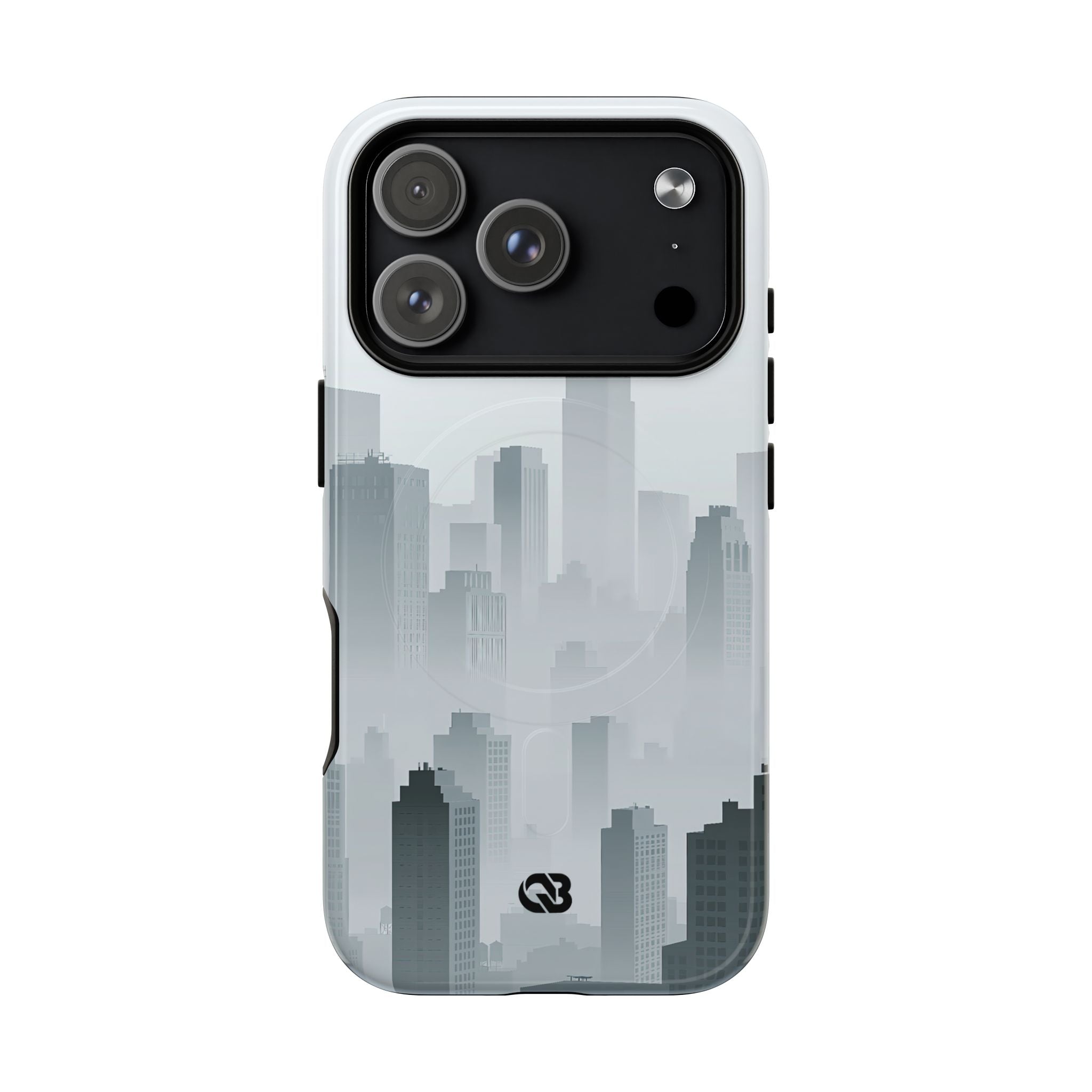 Grey Tough 2.0 Magsafe Phone Case for iPhone - Steel Mist Skyline