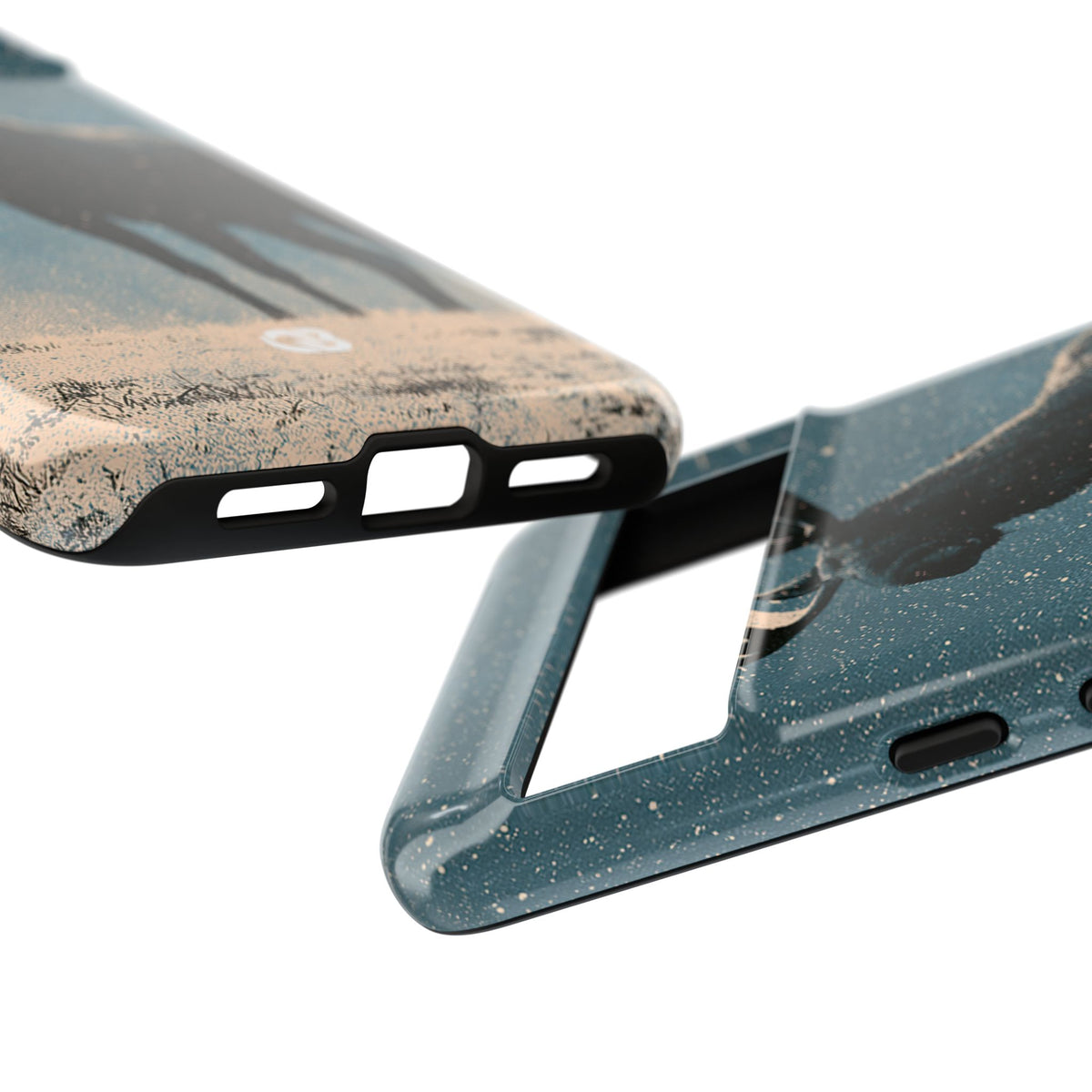 Nordic Boreal Moose · Tough Phone Case for Pixel · Blue