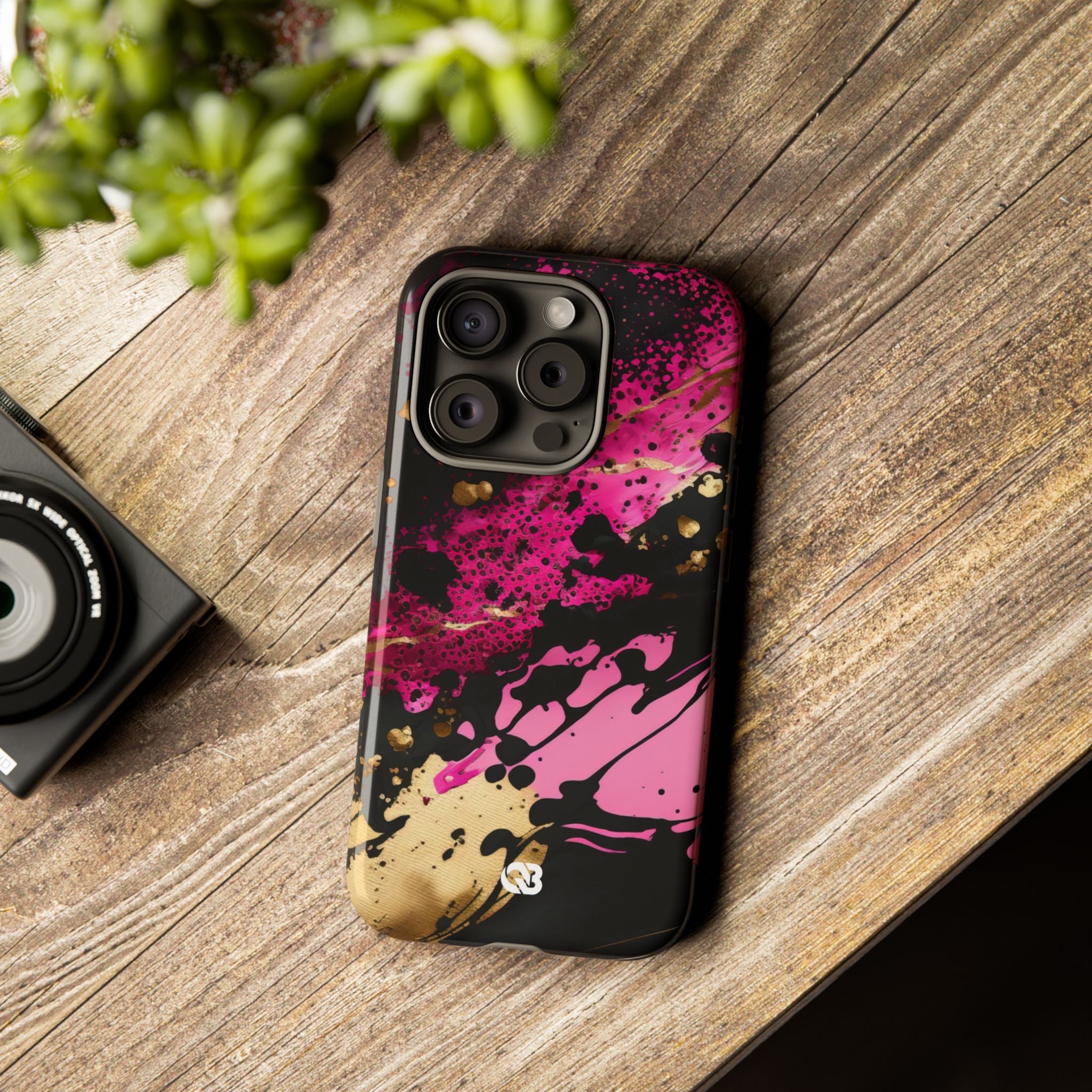 Magenta Liquid Gold · Tough Fundas para teléfono para iPhone