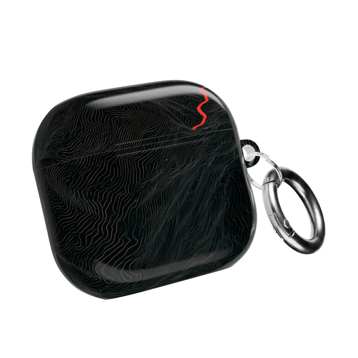 Crimson Ridge Pass · Hard Case for AirPods & AirPods Pro · Black