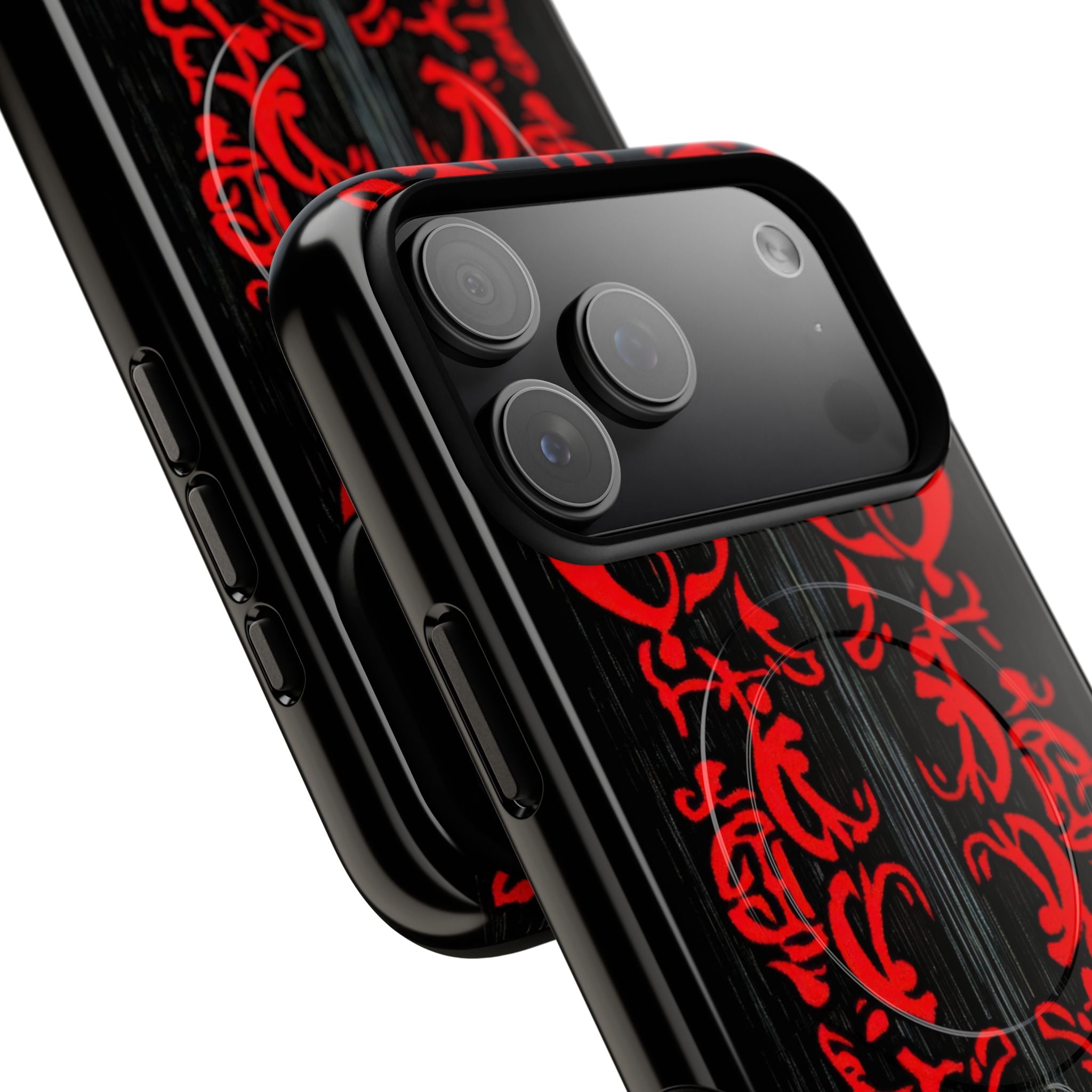 Crimson Spiral iPhone 17 Pro Max Case - Tough+ - CASE•BOB