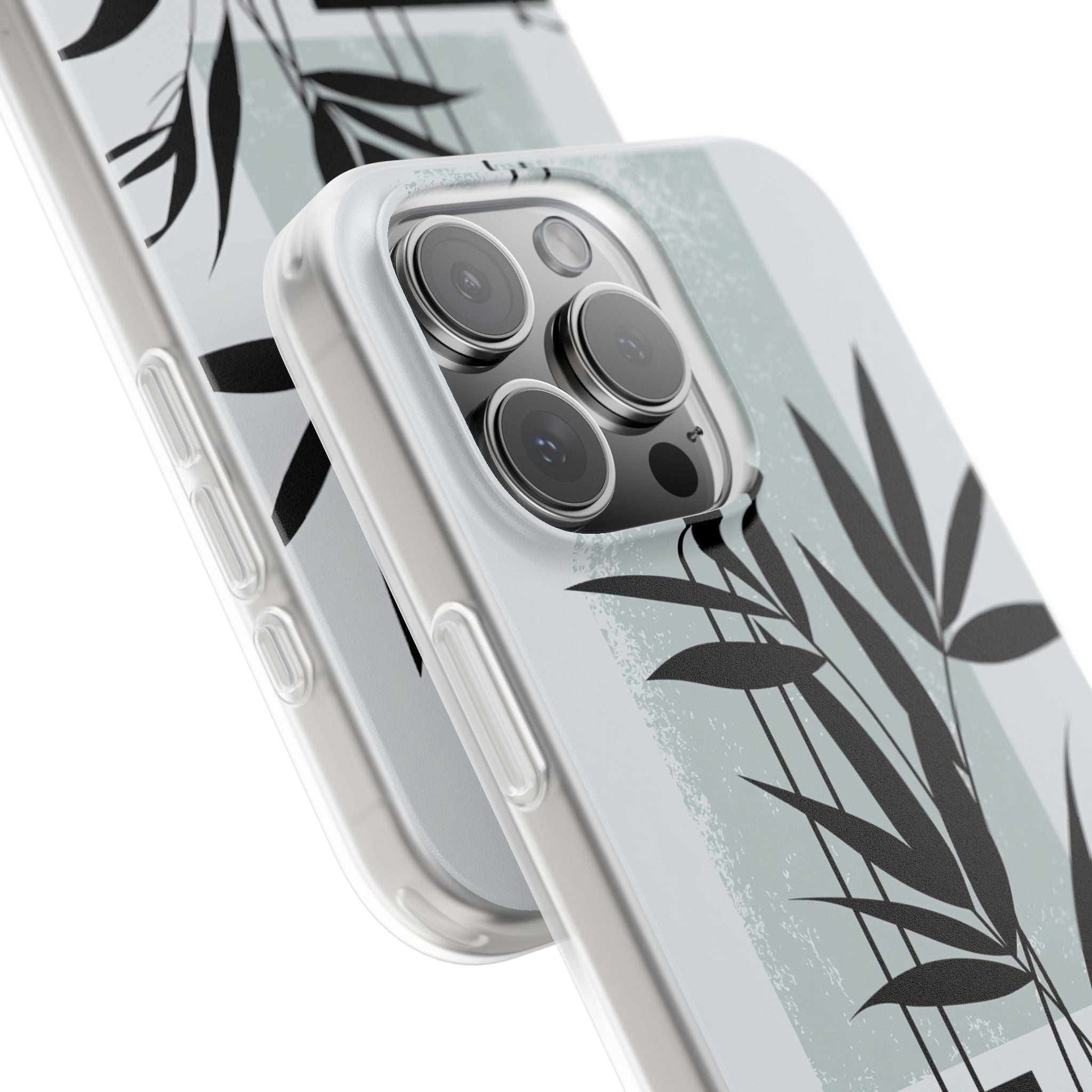 Grey Lite Phone Case for iPhone - Sage Bamboo Noir