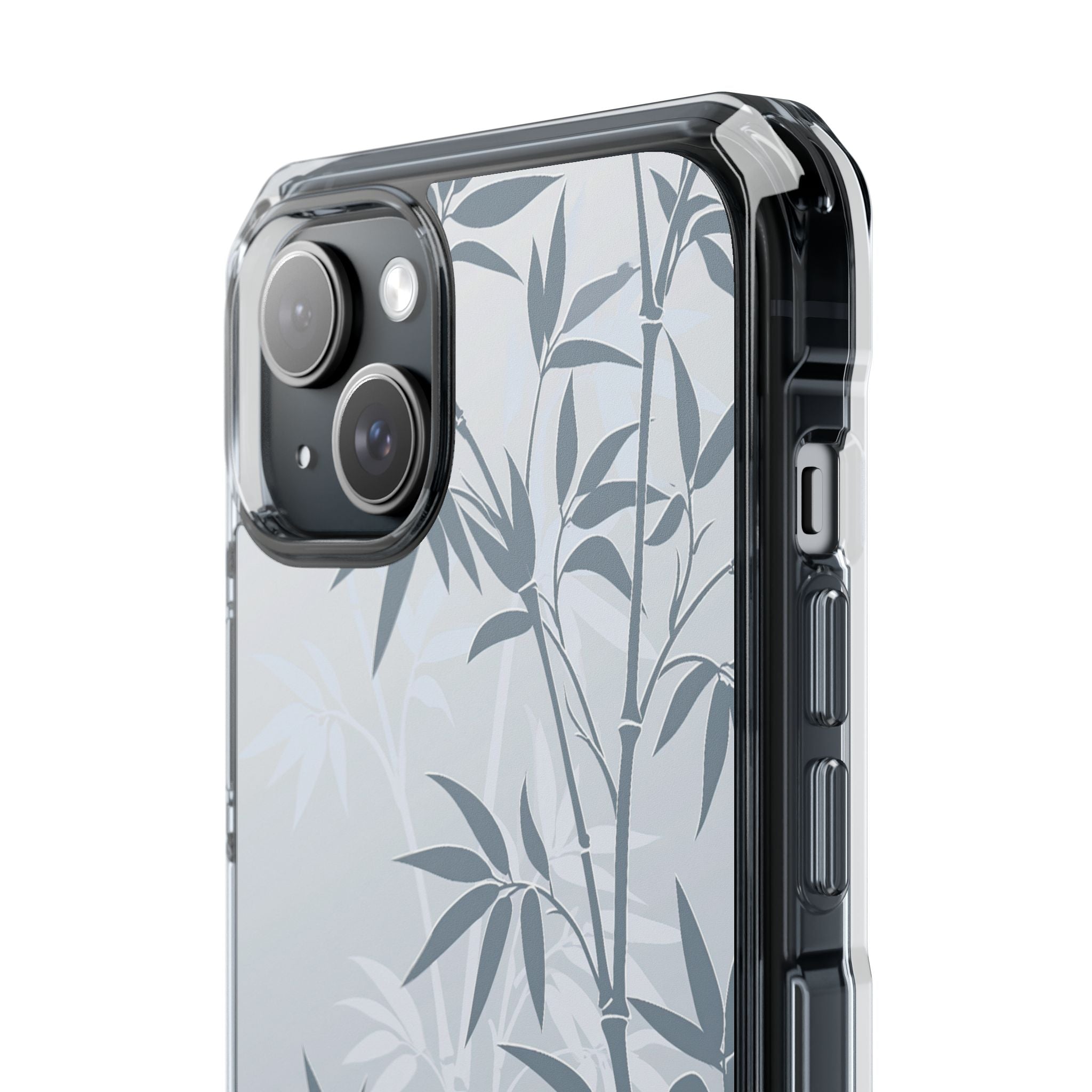 Blue Impact MagSafe Phone Case for iPhone - Slate Bamboo Shadow