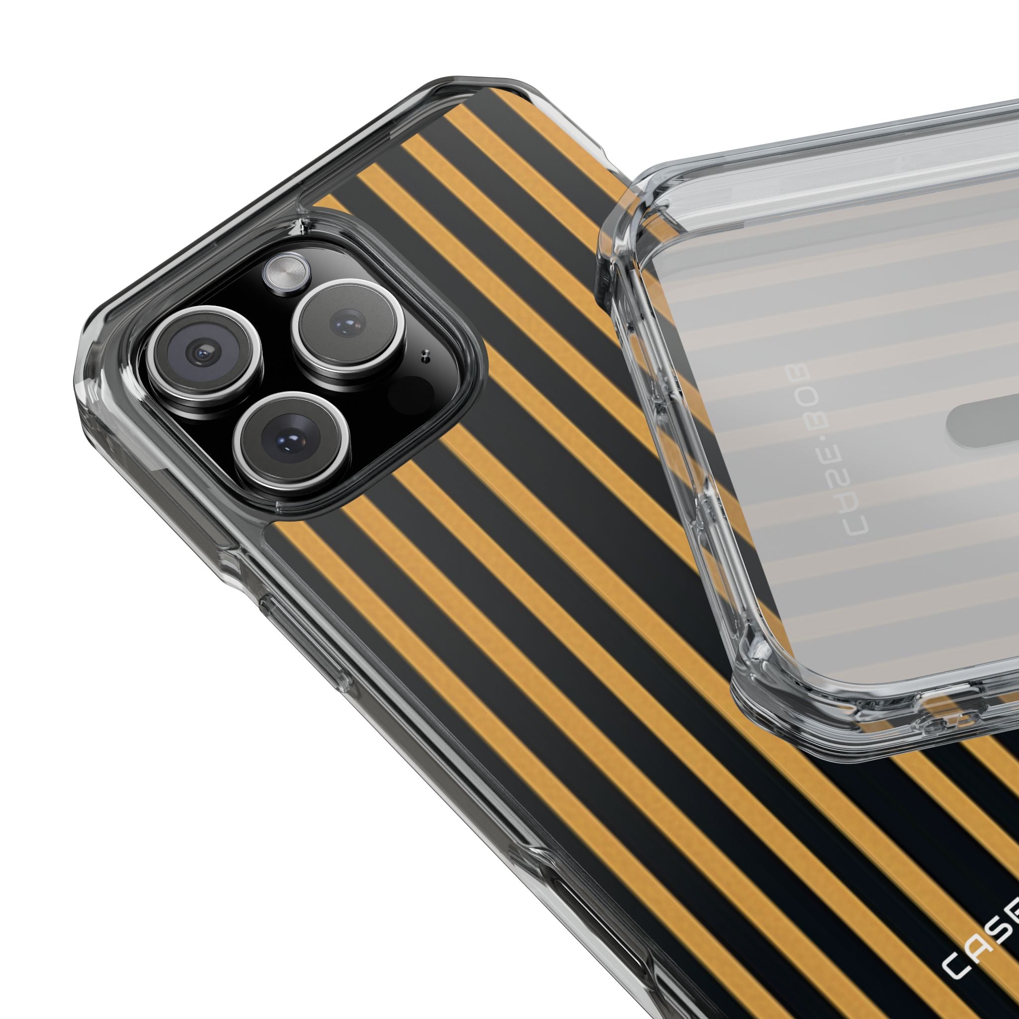 Golden Stripes iPhone 16 Pro Max Case - Impact