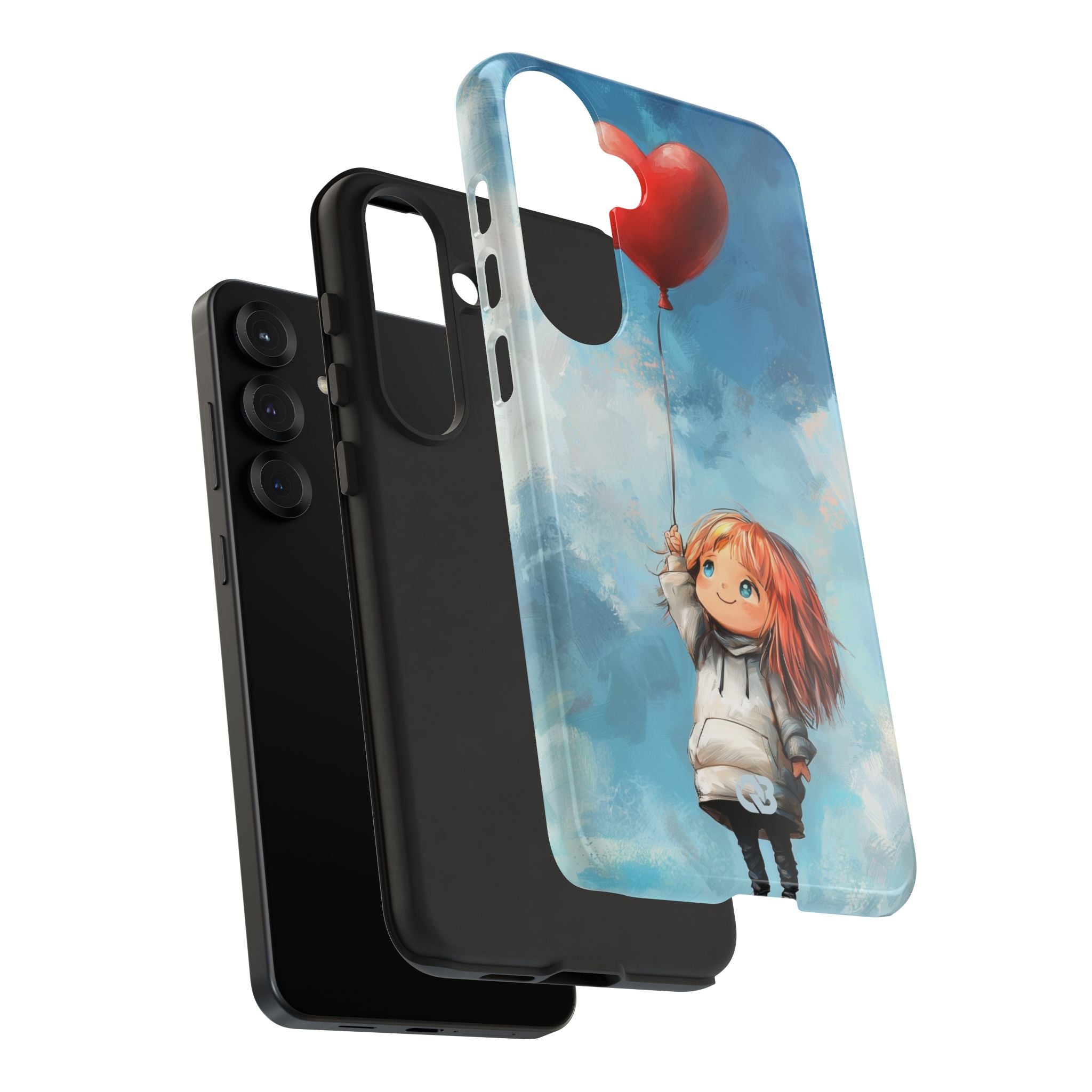 Crimson Heart Sky · Tough Phone Case for Samsung