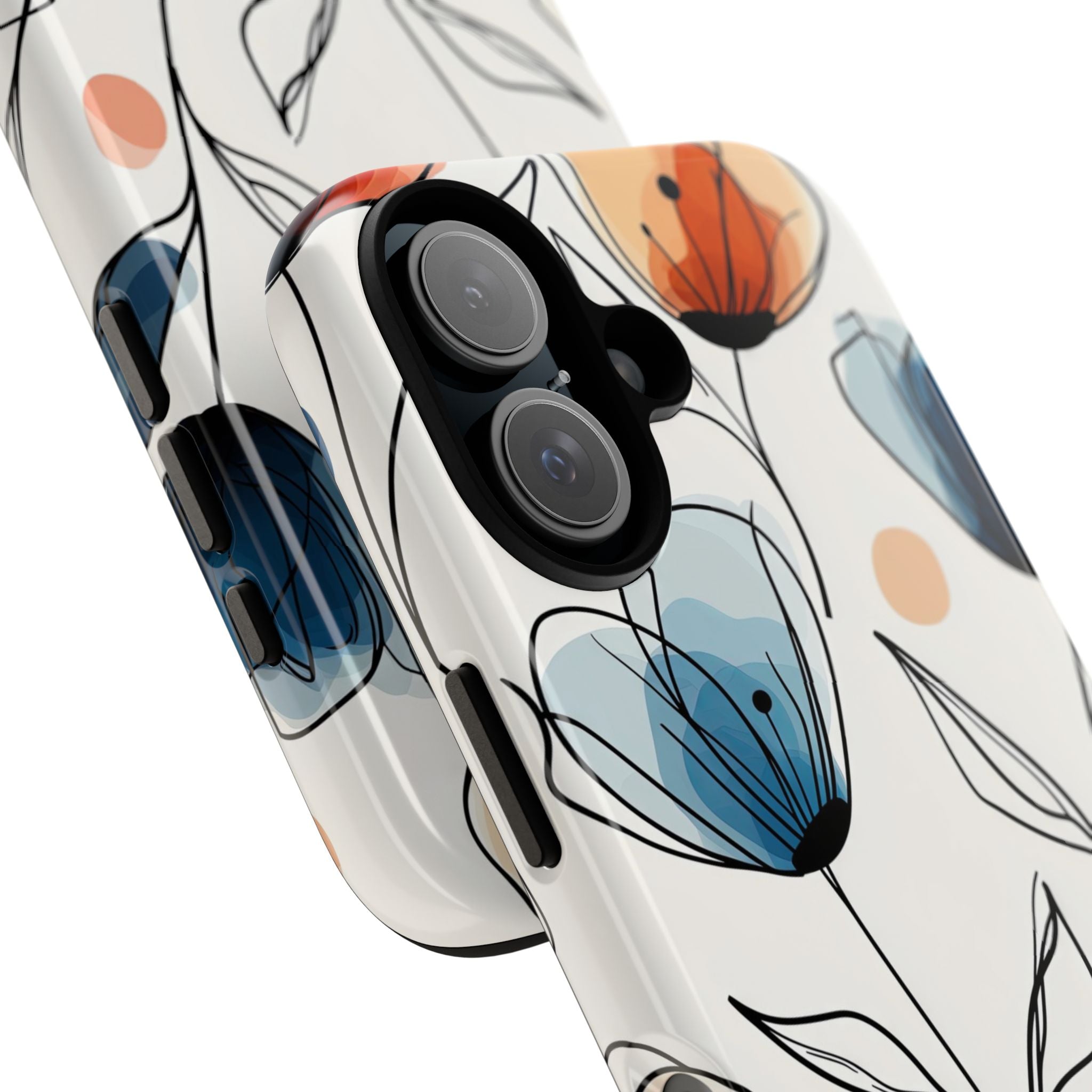 Ink Watercolor Tulips · Tough Case for iPhone