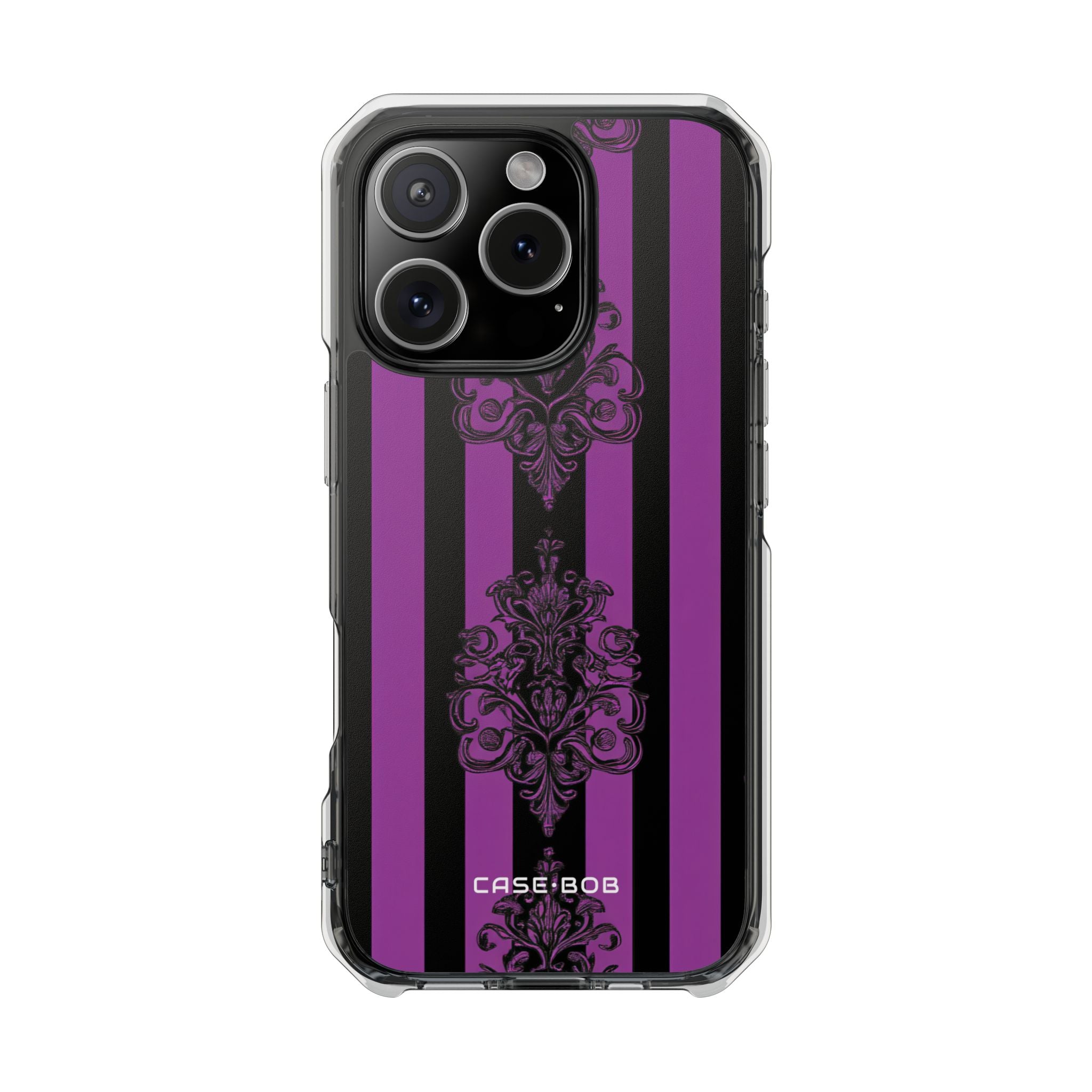 Damask Elegance Purple iPhone 16 Pro Case - Impact