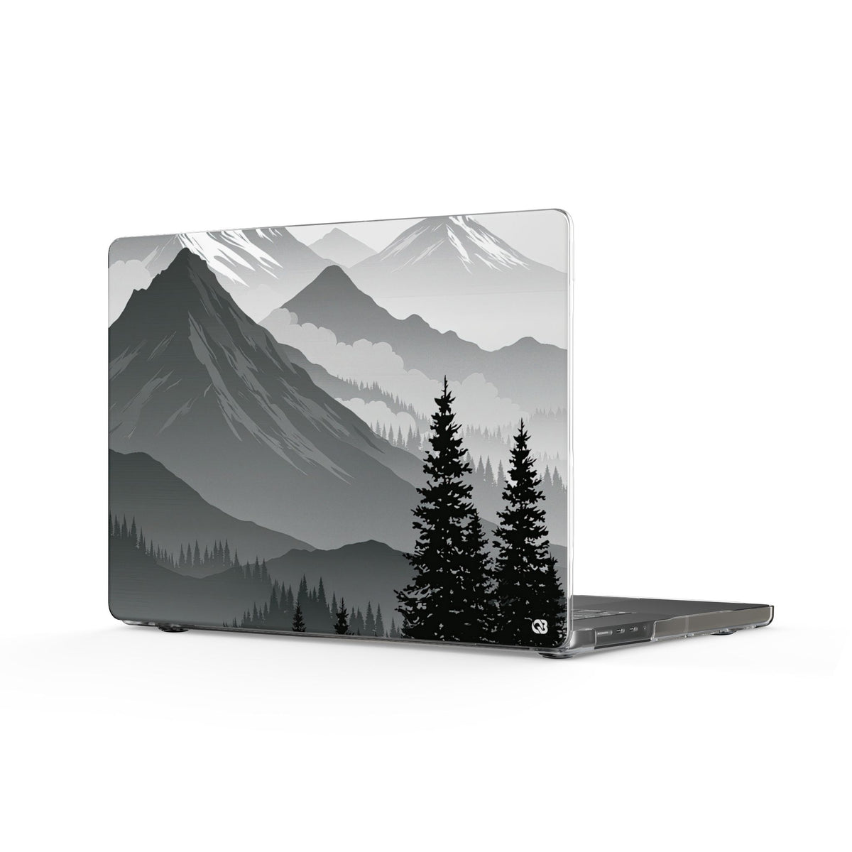 Alpine Horizon · Clear Hard Case for MacBook · Black